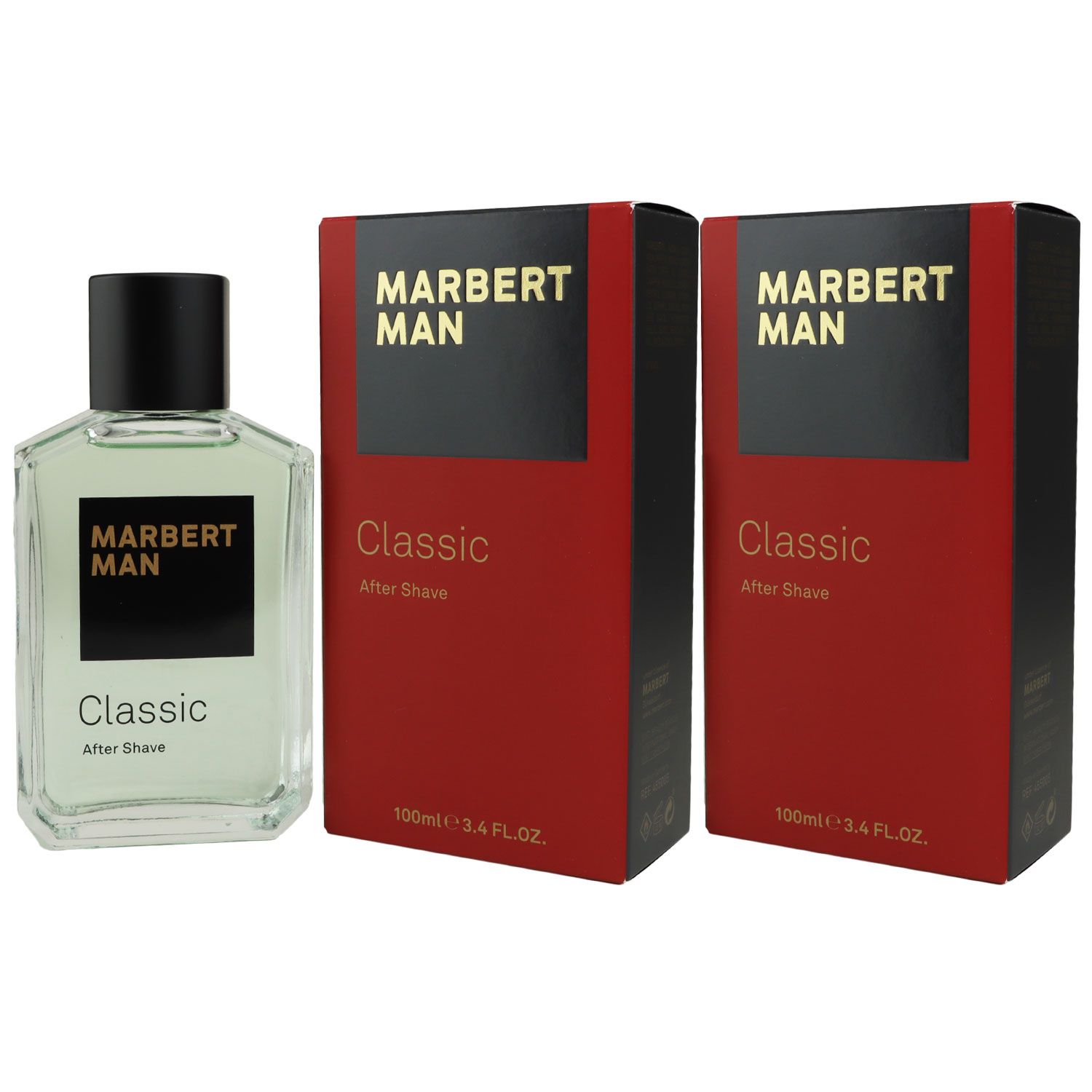 Marbert Man Classic 2 x 100 ml After Shave Aftershave Set
