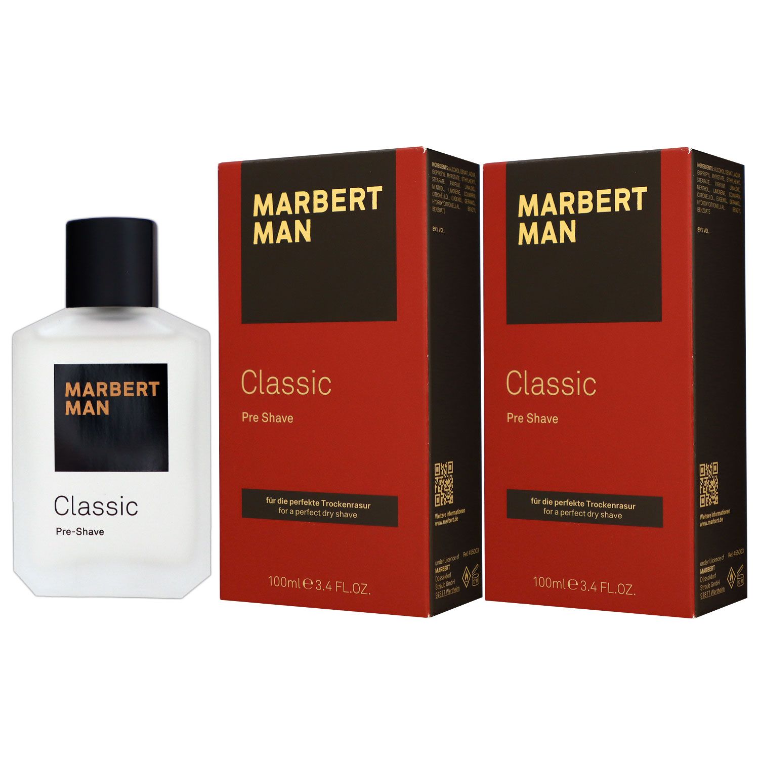 Marbert Man Classic 2 x 100 ml Pre Shave Lotion Set