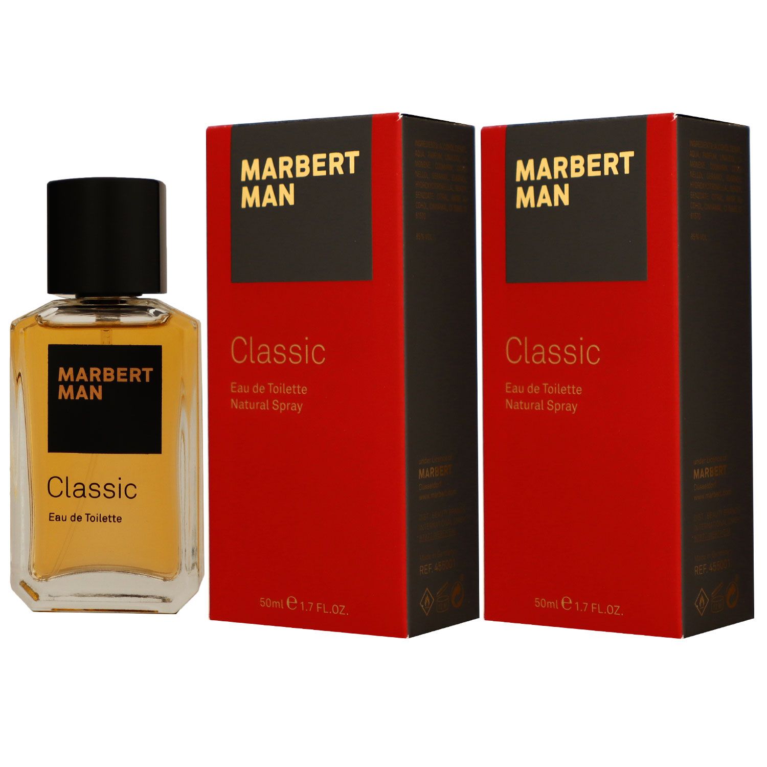 Marbert Man Classic 2 x 50 ml Eau de Toilette EDT Herrenduft Herren Duft Set