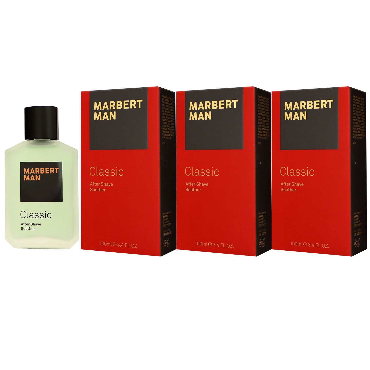 Marbert Man Classic 3 x 100 ml Aftershave Soother After Shave Set