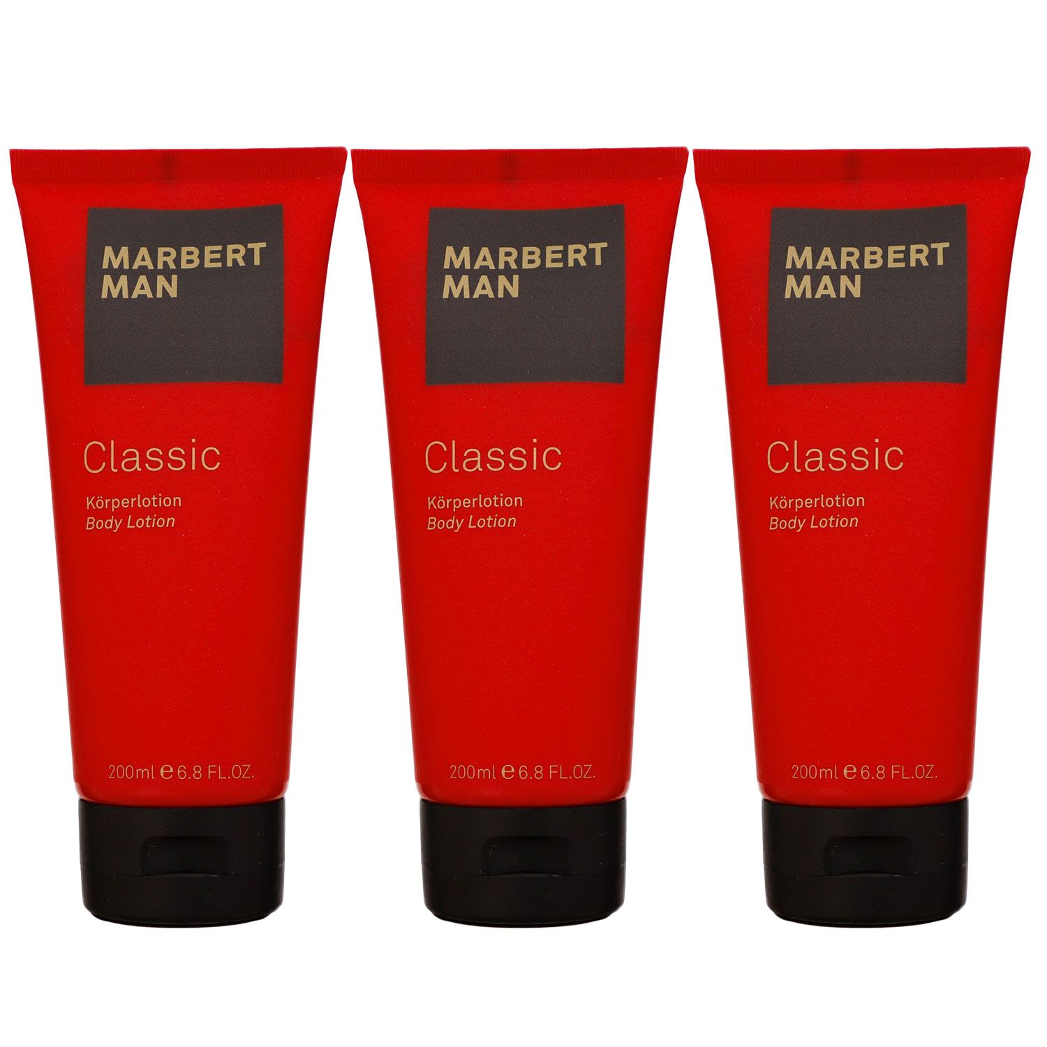 Marbert Man Classic 3 x 200 ml Bodylotion K�rperlotion Body Lotion Set