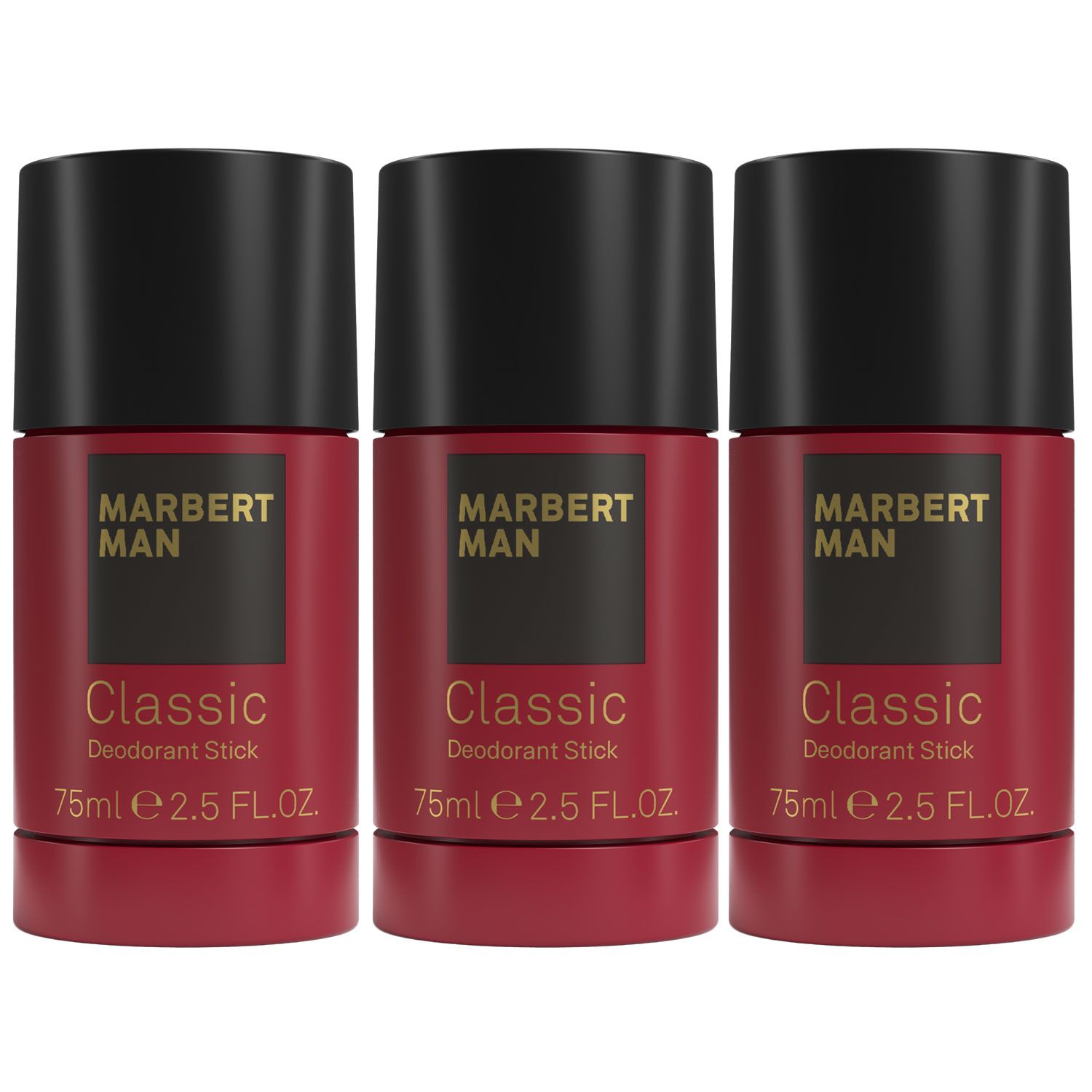 Marbert Man Classic 3 x 75 ml Deostick Deodorant Stick Deo Stick Deodorant Set