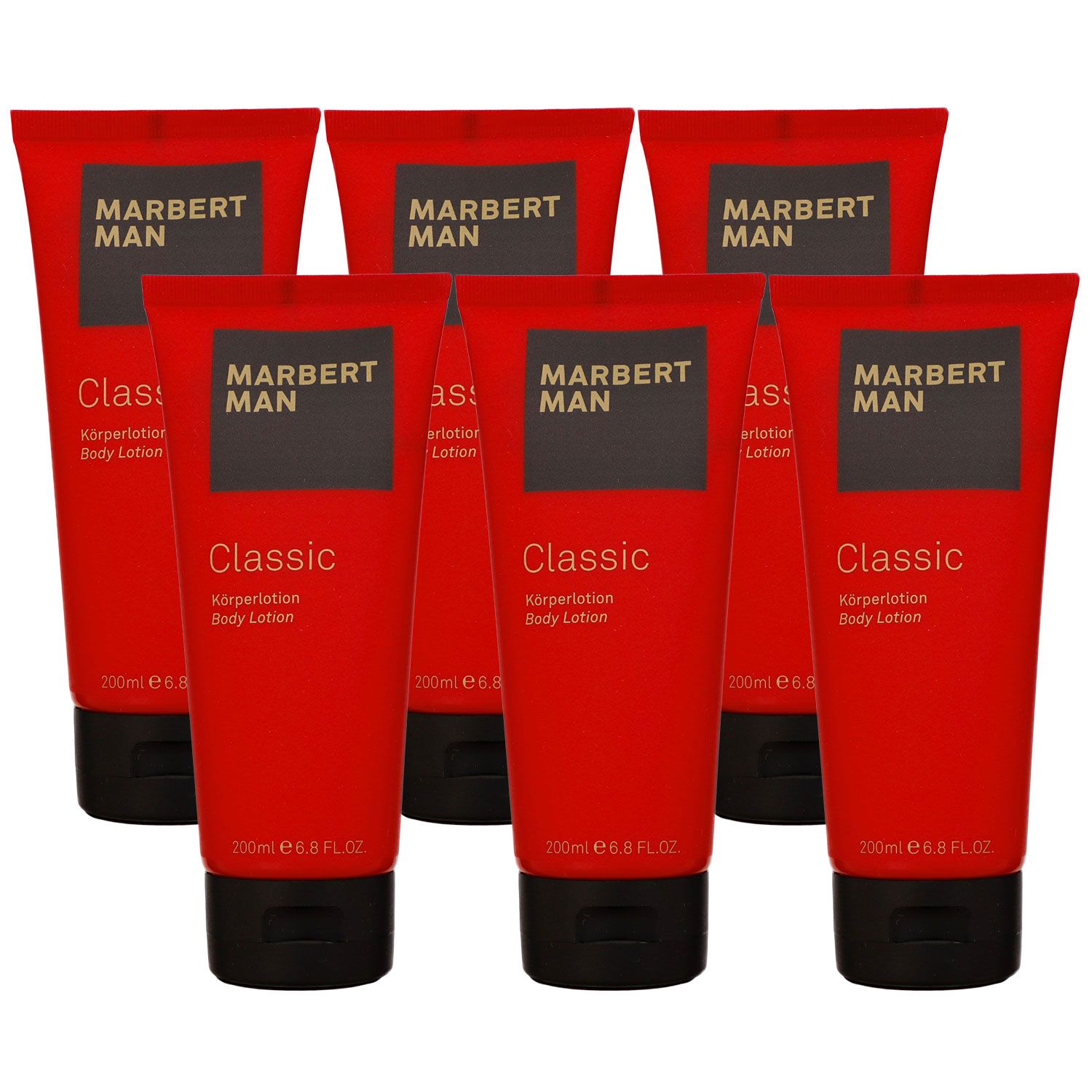 Marbert Man Classic 6 x 200 ml Bodylotion K�rperlotion Body Lotion Set