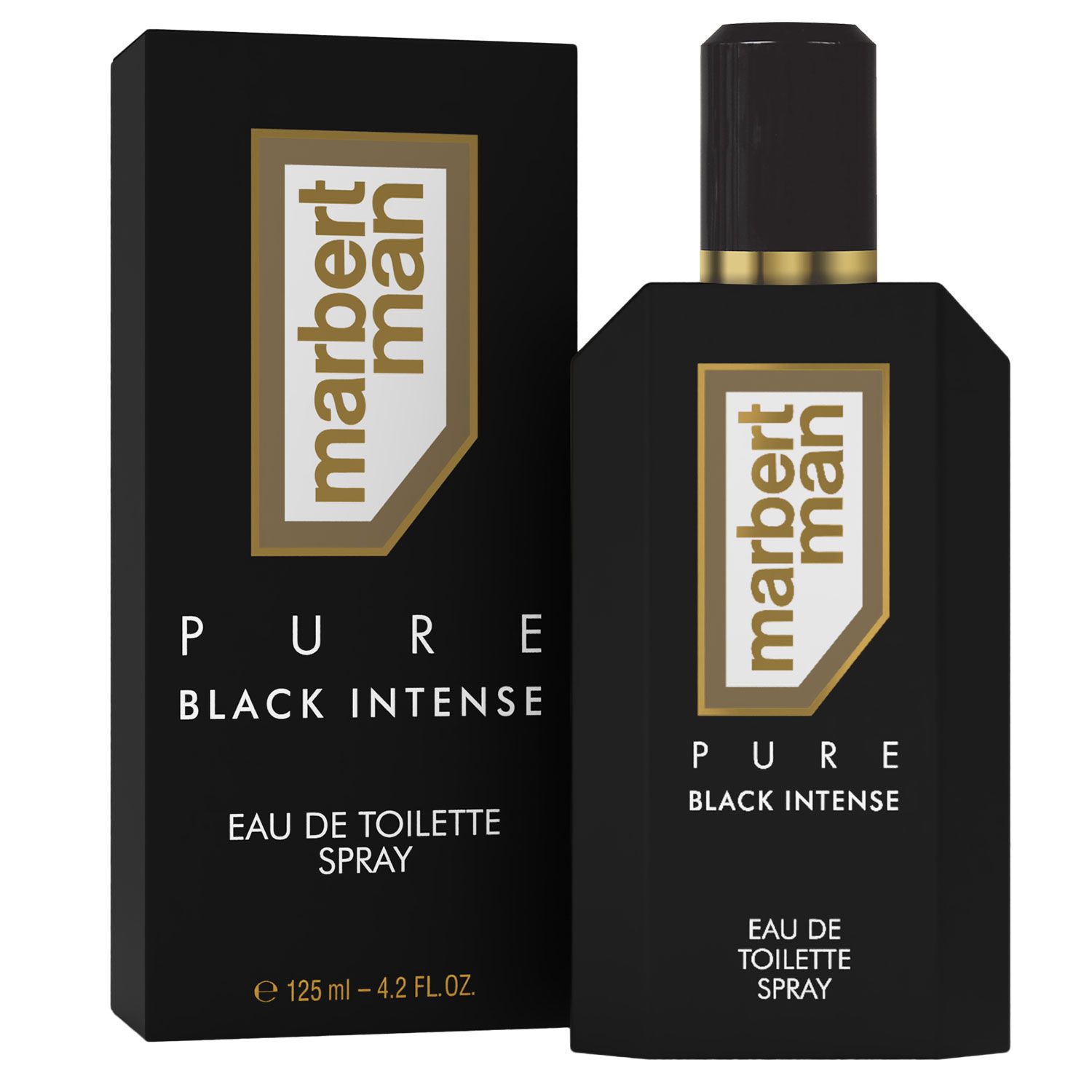 Marbert Man Pure Black Intense 125 ml Eau de Toilette EDT Herrenduft Herren Duft