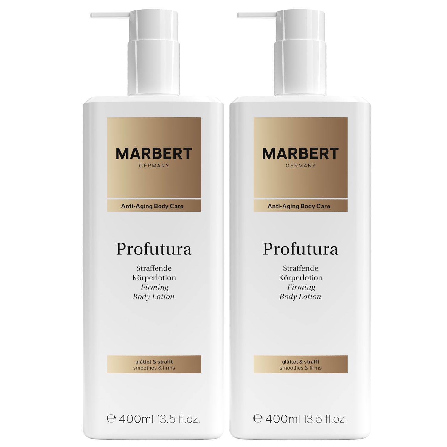 Marbert Profutura 2 x 400 ml Bodylotion Body Lotion Straffende Anti-Aging Set