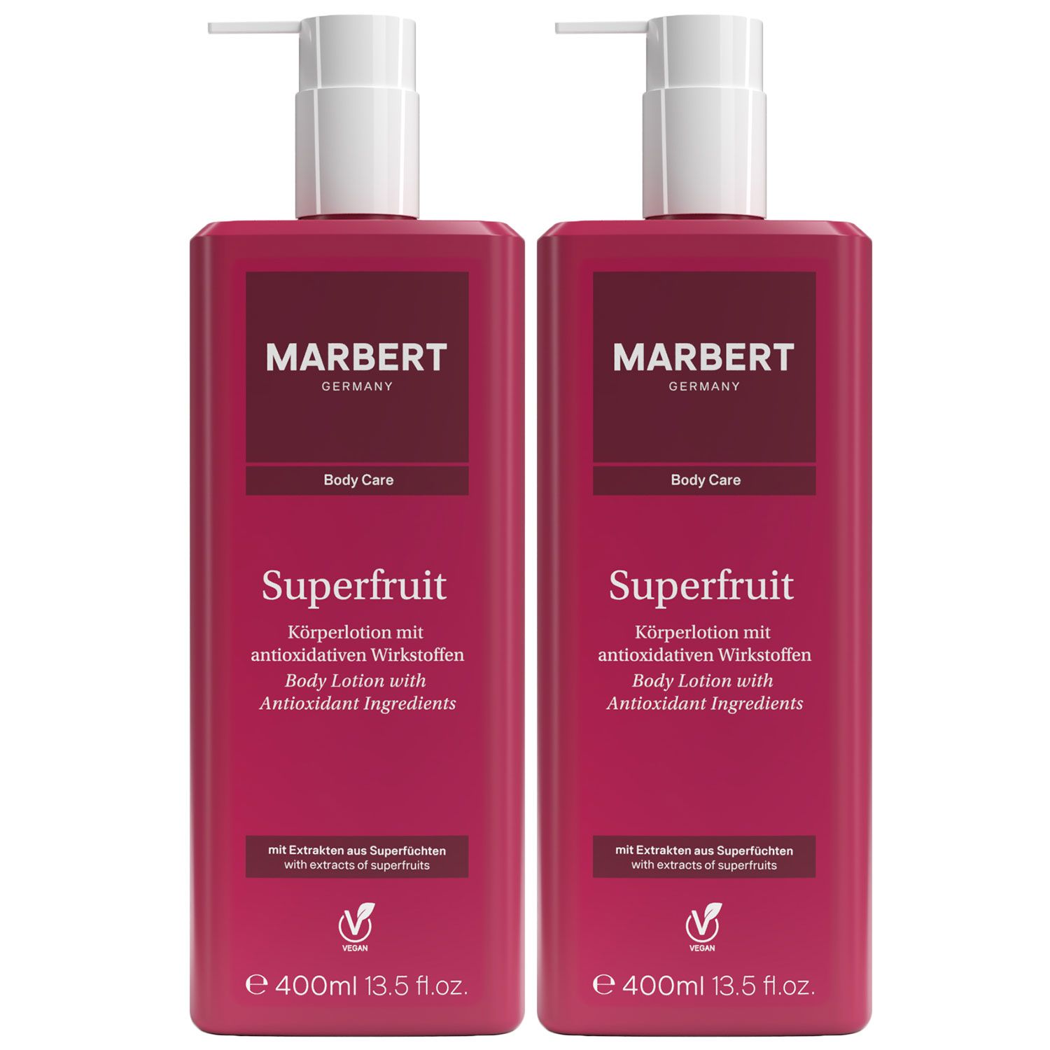 Marbert Superfruit 2 x 400 ml Bodylotion Body Lotion K�rperlotion Set