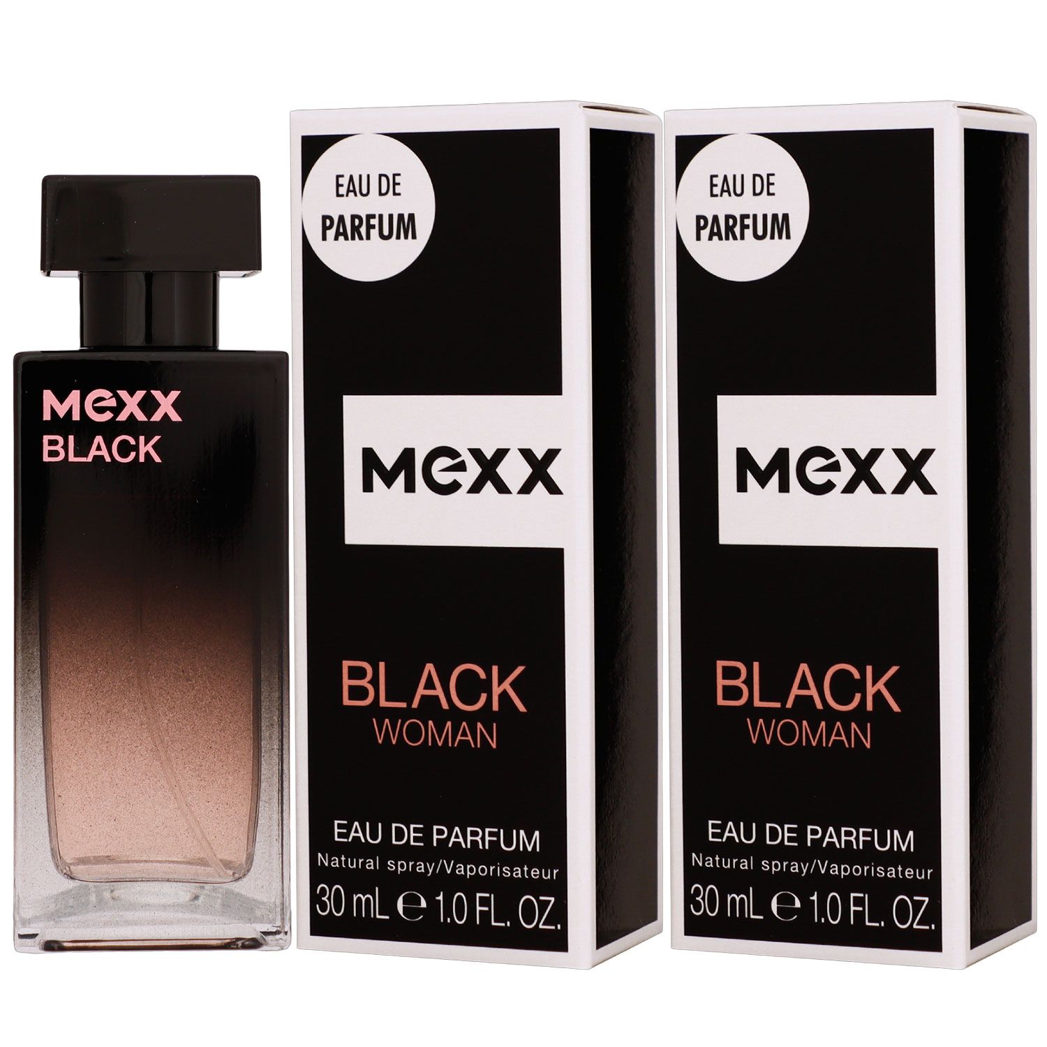 Mexx Black Woman 2 x 30 ml Eau de Parfum EDP Damenparfum Set