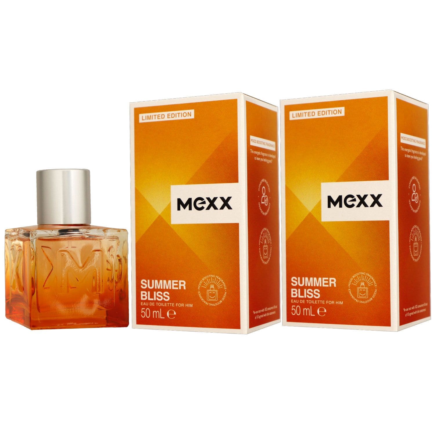 Mexx Summer Bliss for Him 2 x 50 ml EDT Set Herrenduft Limited Edition