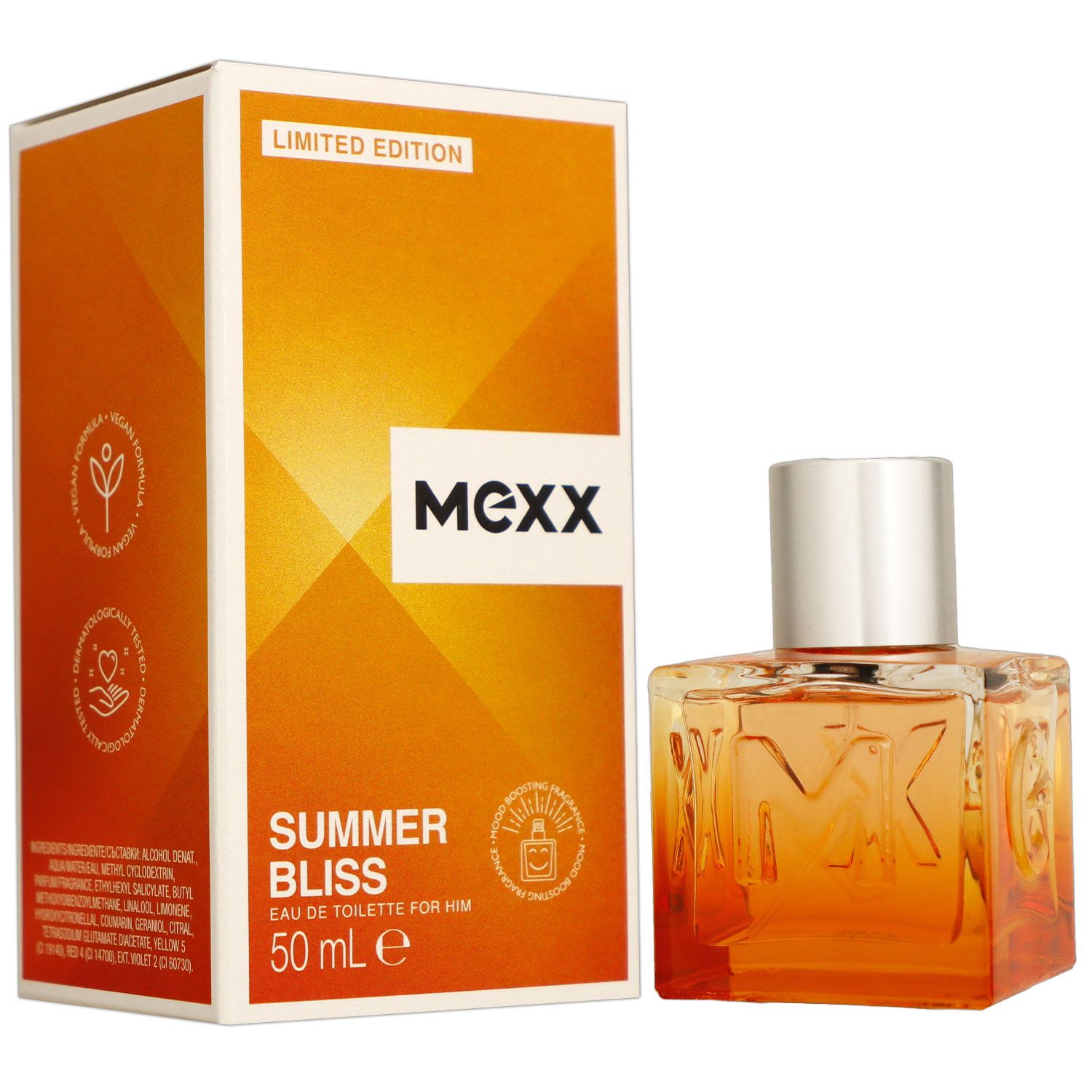 Mexx Summer Bliss for Him 50 ml Eau de Toilette EDT Herrenduft Limited Edition