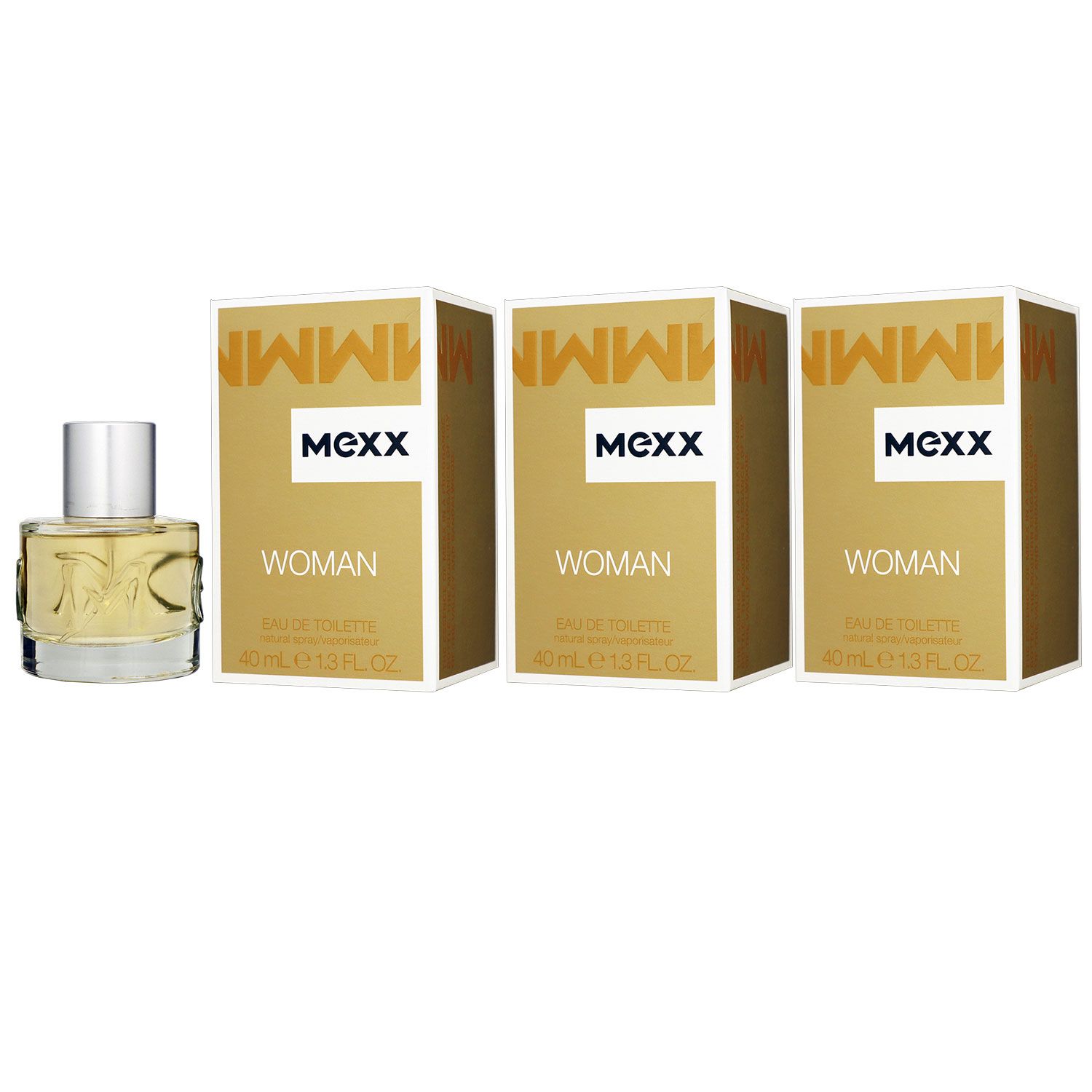 Mexx Woman 3 x 40 ml Eau de Toilette EDT Set Damenduft Damen Duft