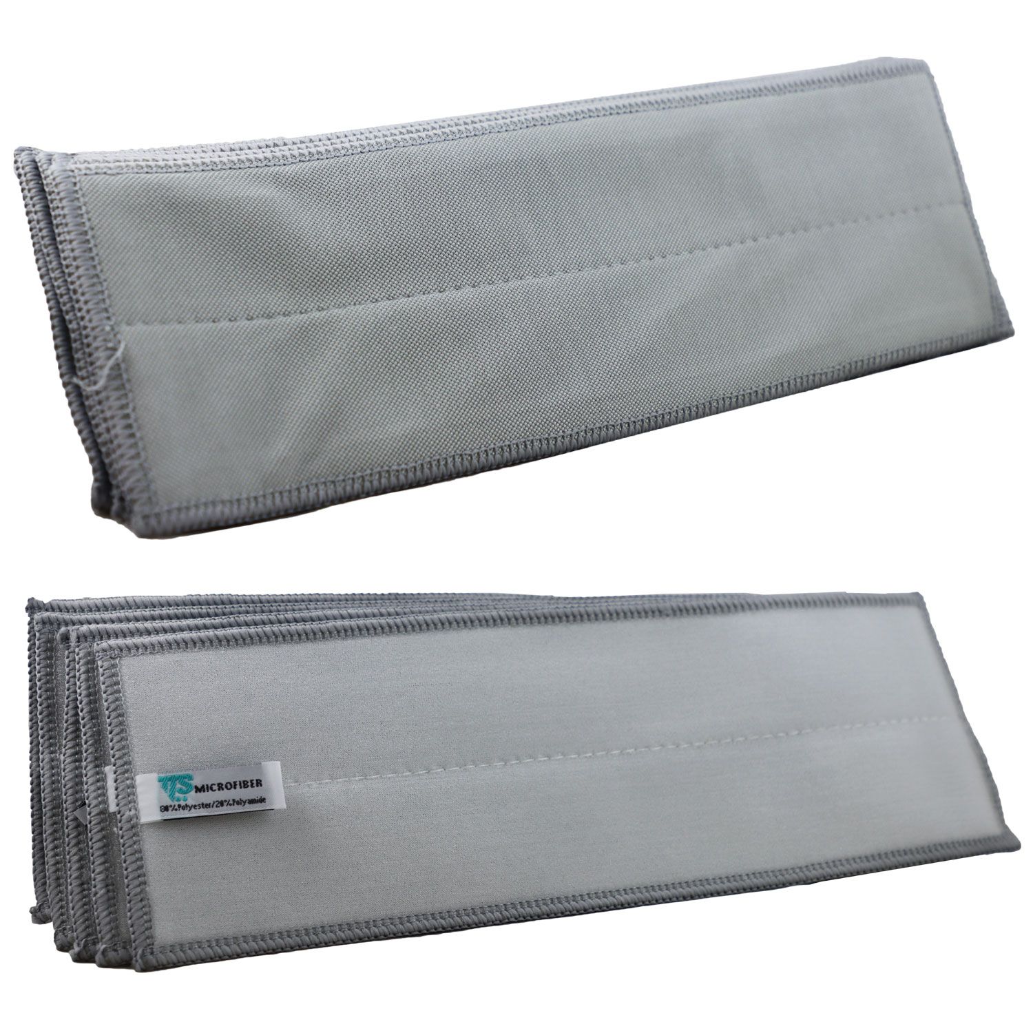 Mikrofaserbezug CLEAN GLASS 5 x 30 cm grau f�r Klettmophalter Set