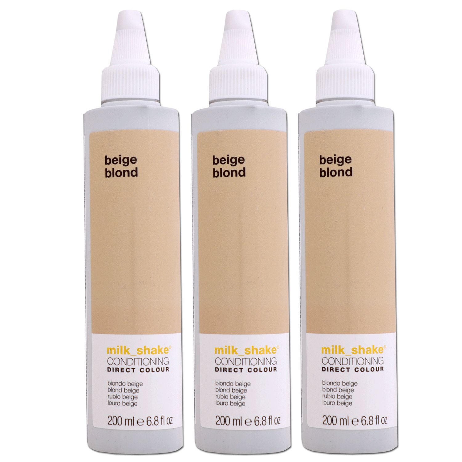 Milk Shake Direct Colour 3 x 200 ml Beige Blond Set