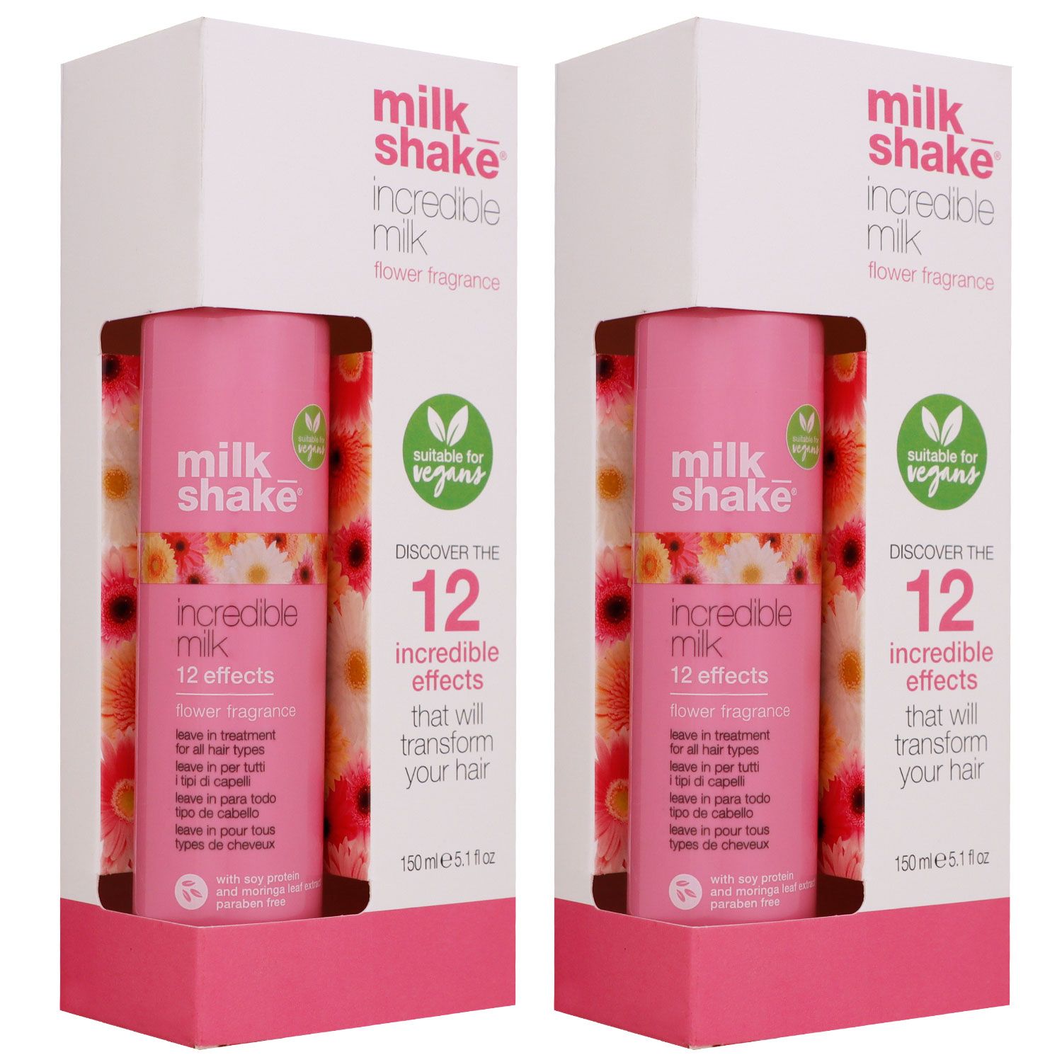 Milk Shake Incredible Milk Flower Fragrance 2 x 150 ml Leave In Spr�h Pflege Set