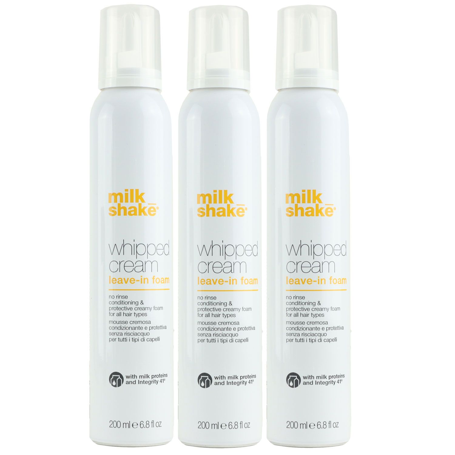 Milk Shake Whipped Cream 3 x 200 ml Leave In Mousse bei Riemax