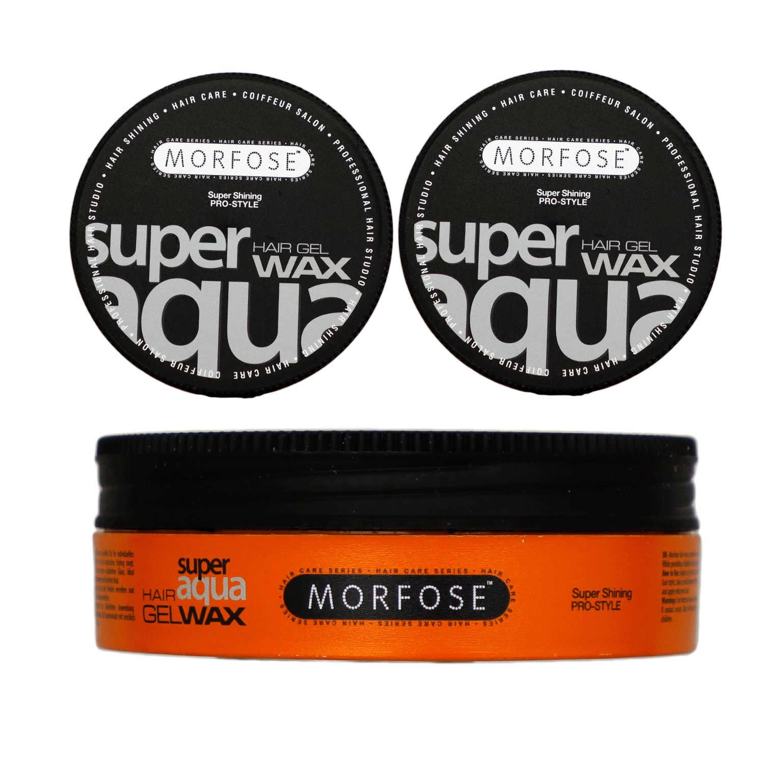 Morfose Aqua Hair 2 x 175 ml Gel Wax Extra Shining Set