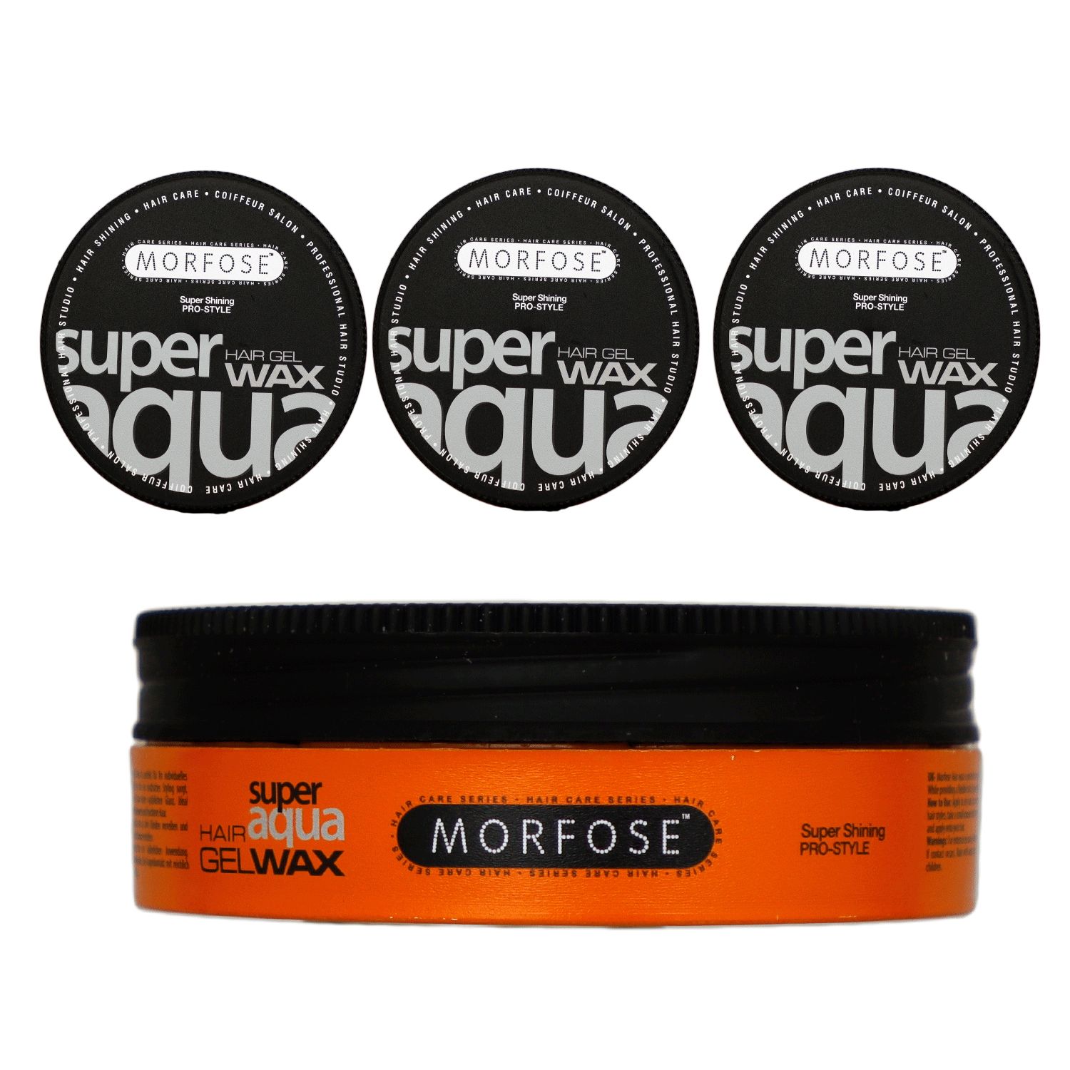 Morfose Aqua Hair 3 x 175 ml Gel Wax Extra Shining Set
