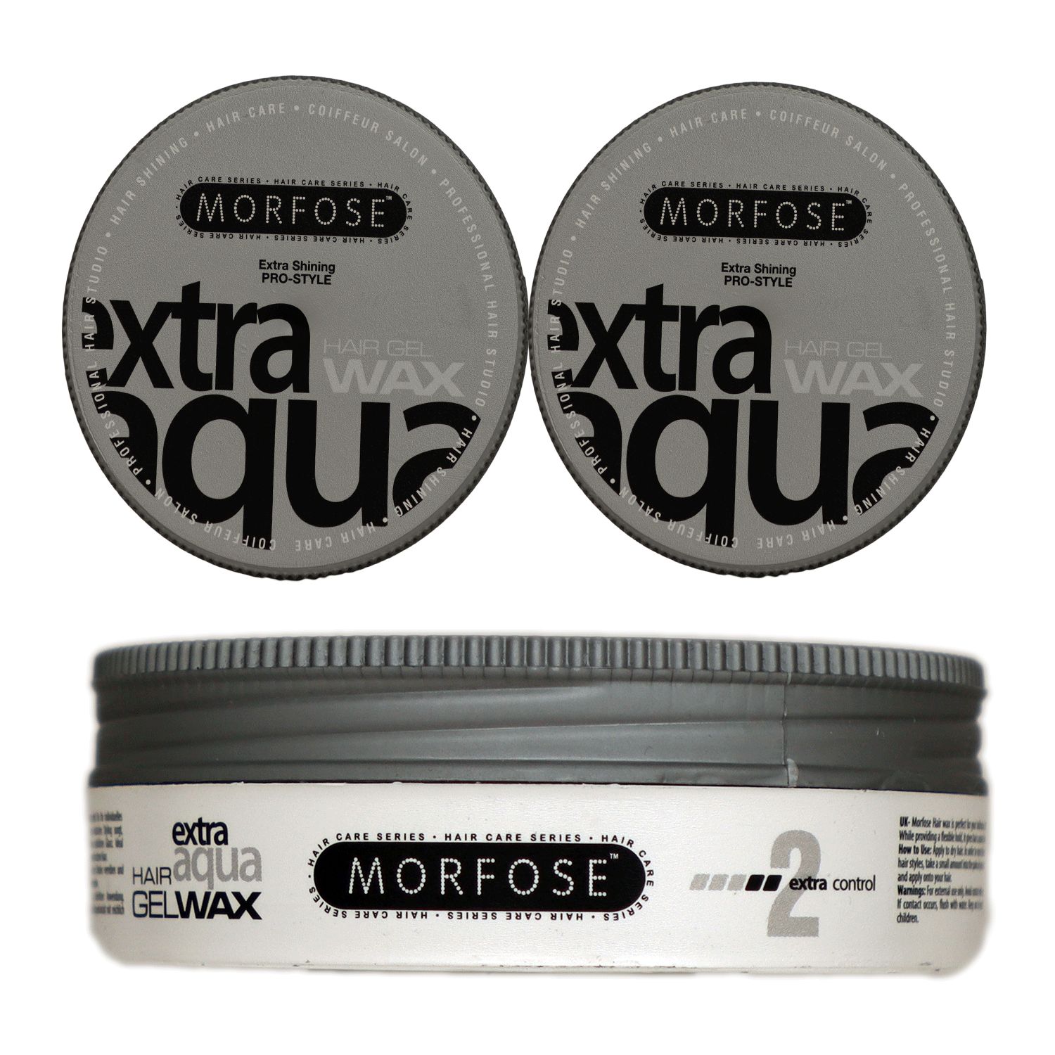 Morfose Extra Aqua 2 x 175 ml Gel Wax starker halt Set