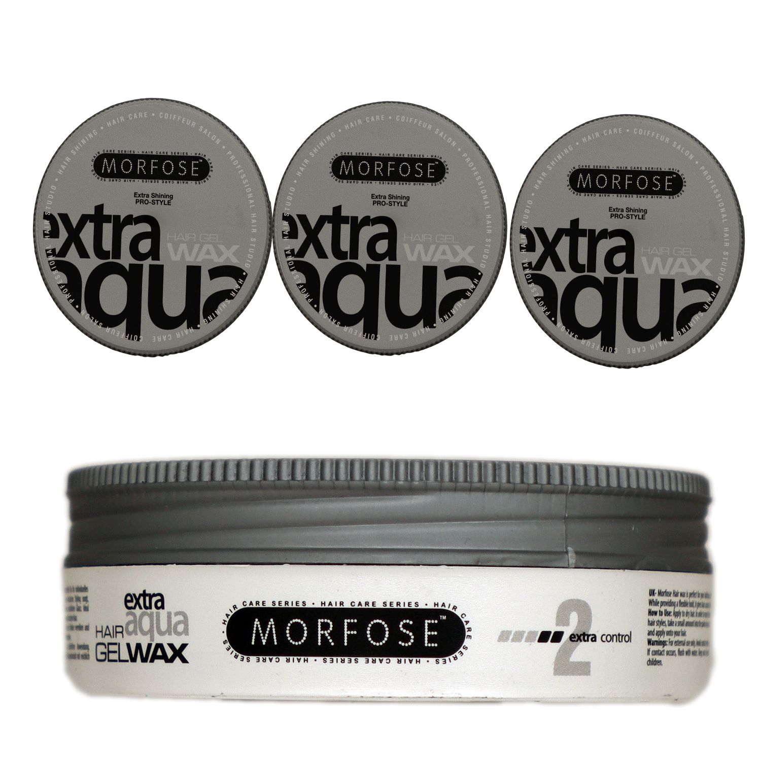 Morfose Extra Aqua 3 x 175 ml Gel Wax starker halt Set