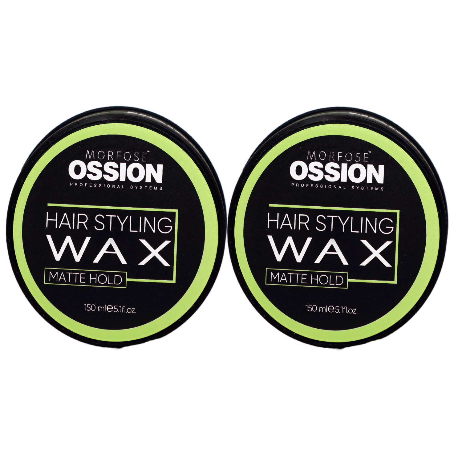 Morfose Ossion Hair Wax Matt 2 x 150 ml Premium Barber Set