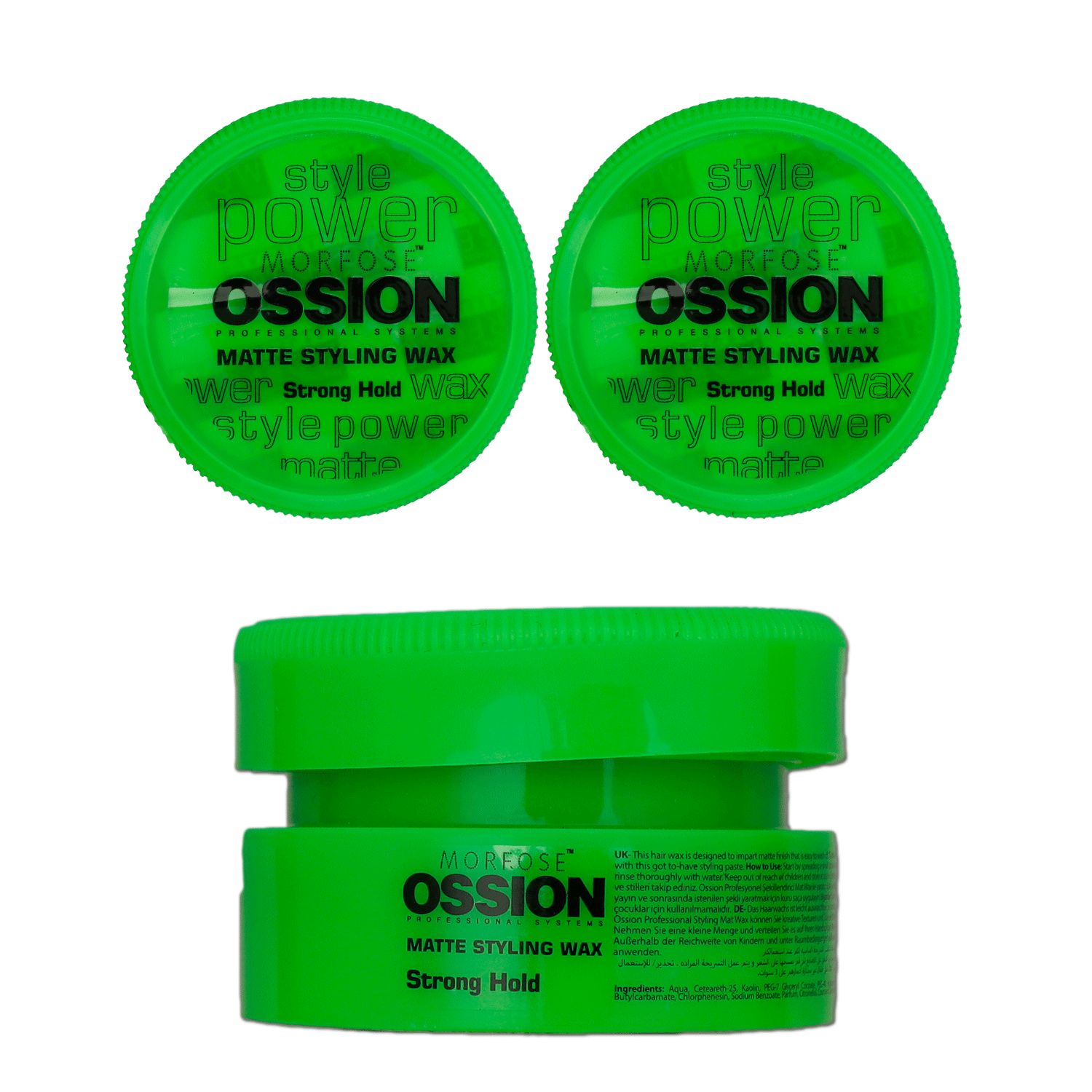 Morfose Ossion Matte Styling 2 x 100 ml Wax starker hold Set