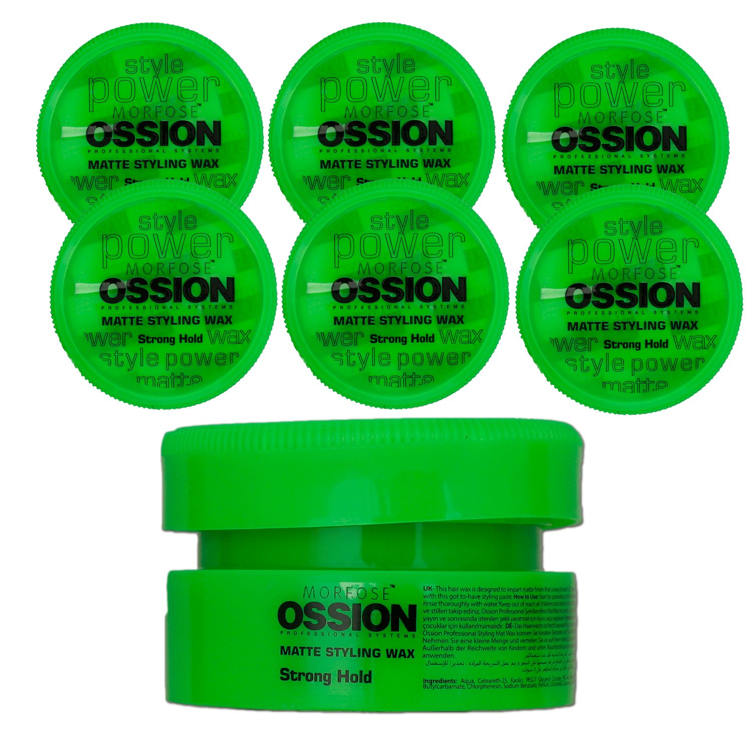 Morfose Ossion Matte Styling 6 x 100 ml Wax starker hold Set