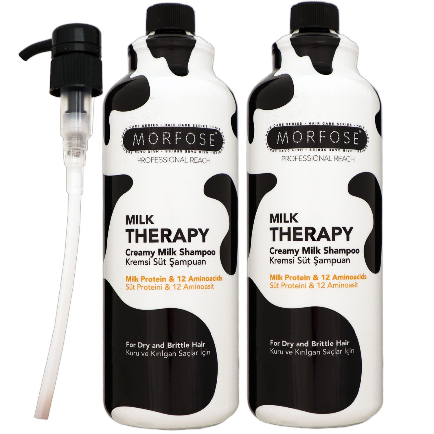 Morfose Reach Milk Therapy Creamy 2 x 1000 ml Shampoo Set