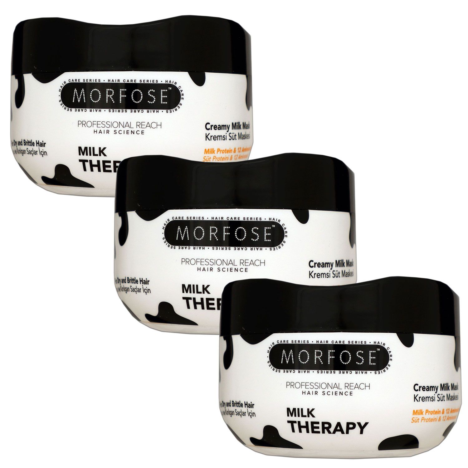 Morfose Reach Milk Therapy Creamy Milk 3 x 500 ml Haarmaske Set