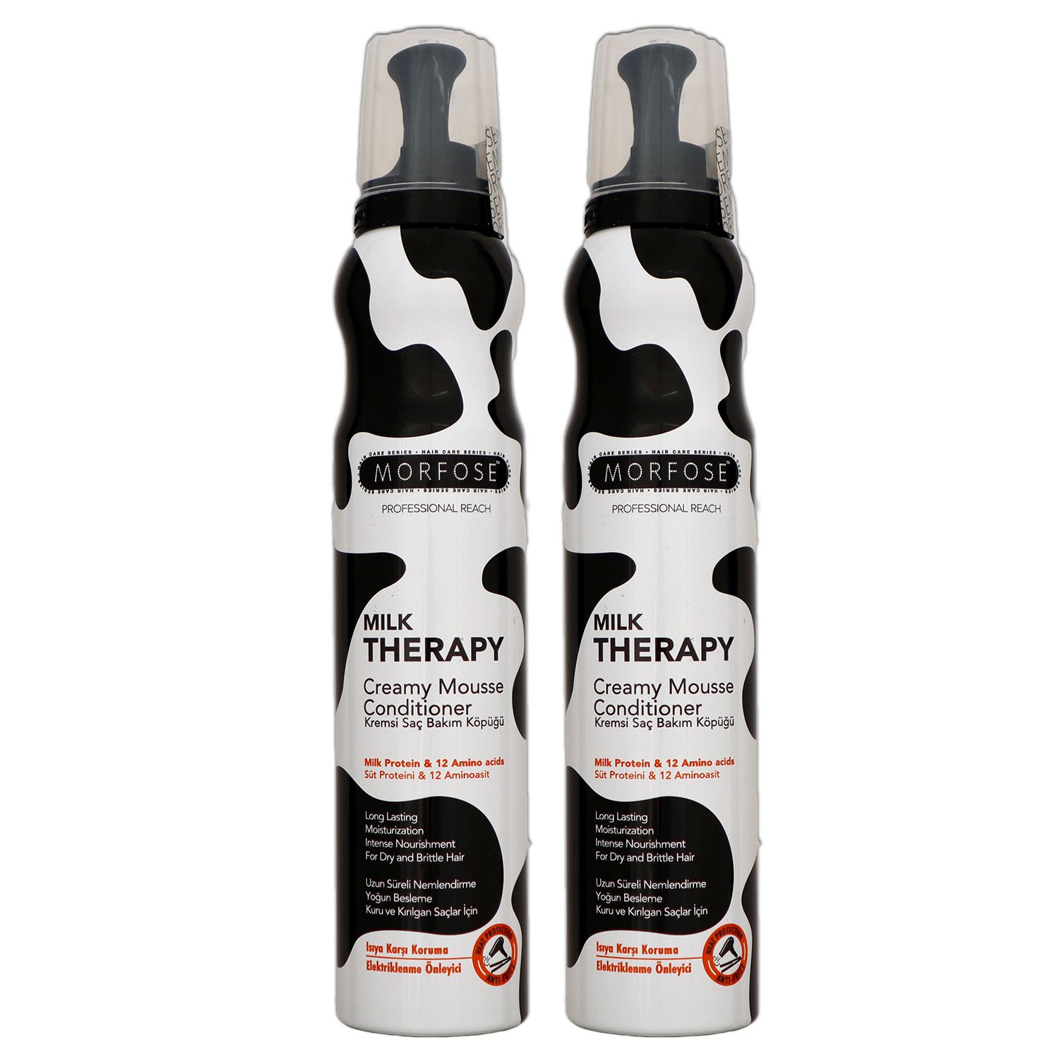 Morfose Reach Milk Therapy Creamy Mousse 2 x 200 ml Conditioner Set