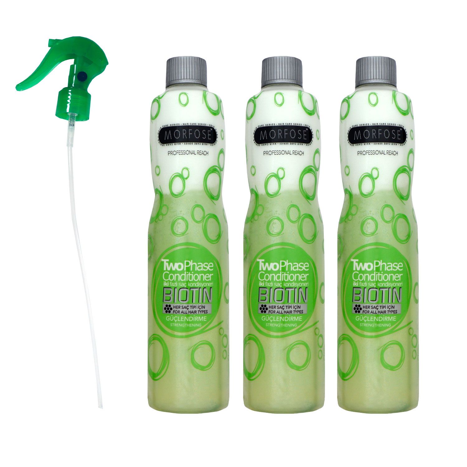 Morfose Reach Two Phase Biotin 3 x 400 ml Conditioner f�r alle Haartypen Set