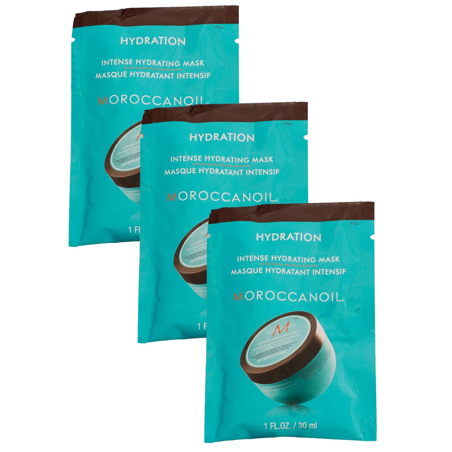 Moroccanoil Intense 3 x 30 ml Hydrating Mask Intensive Feuchtigkeitsmaske Set