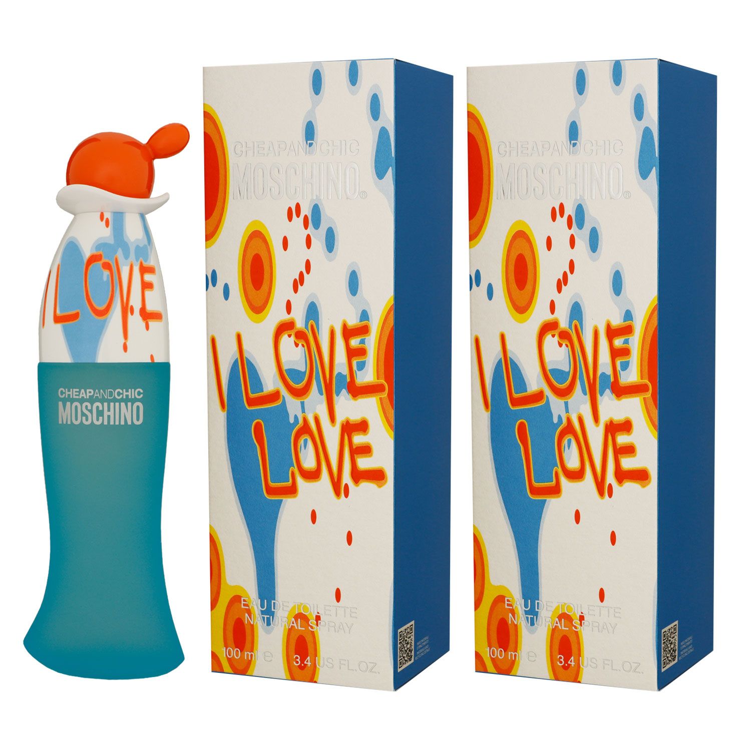 Moschino Cheap & Chic I Love Love 2 x 100 ml Eau de Toilette EDT Set