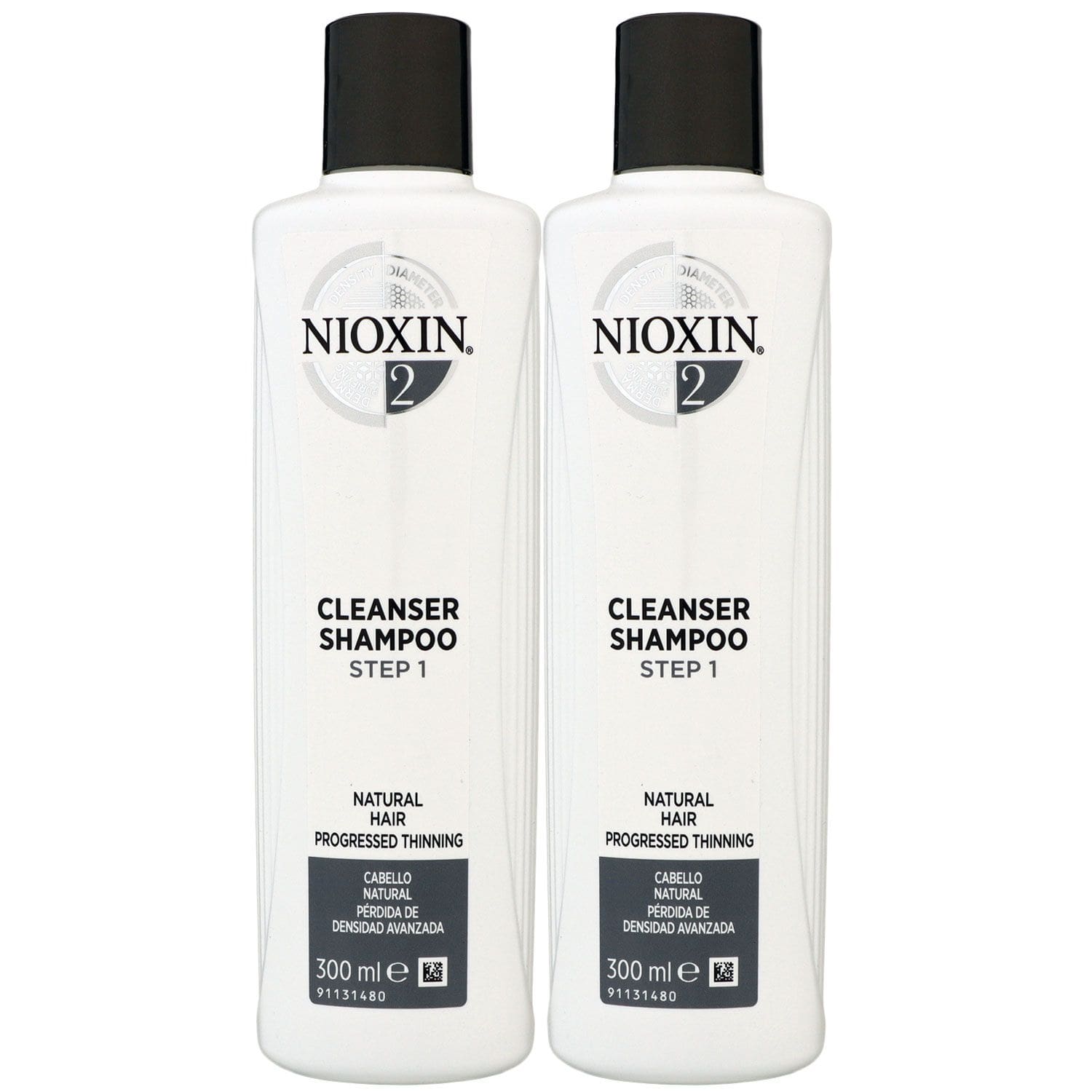 Nioxin 2 Cleanser Shampoo 2 x 300 ml Step 1 Reinigungsshampoo Set