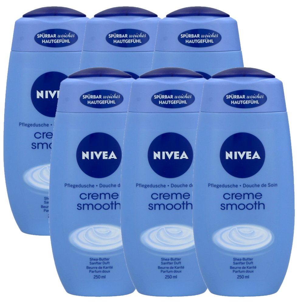 Nivea Creme Smooth 6x250 ml Shower Gel bei Riemax