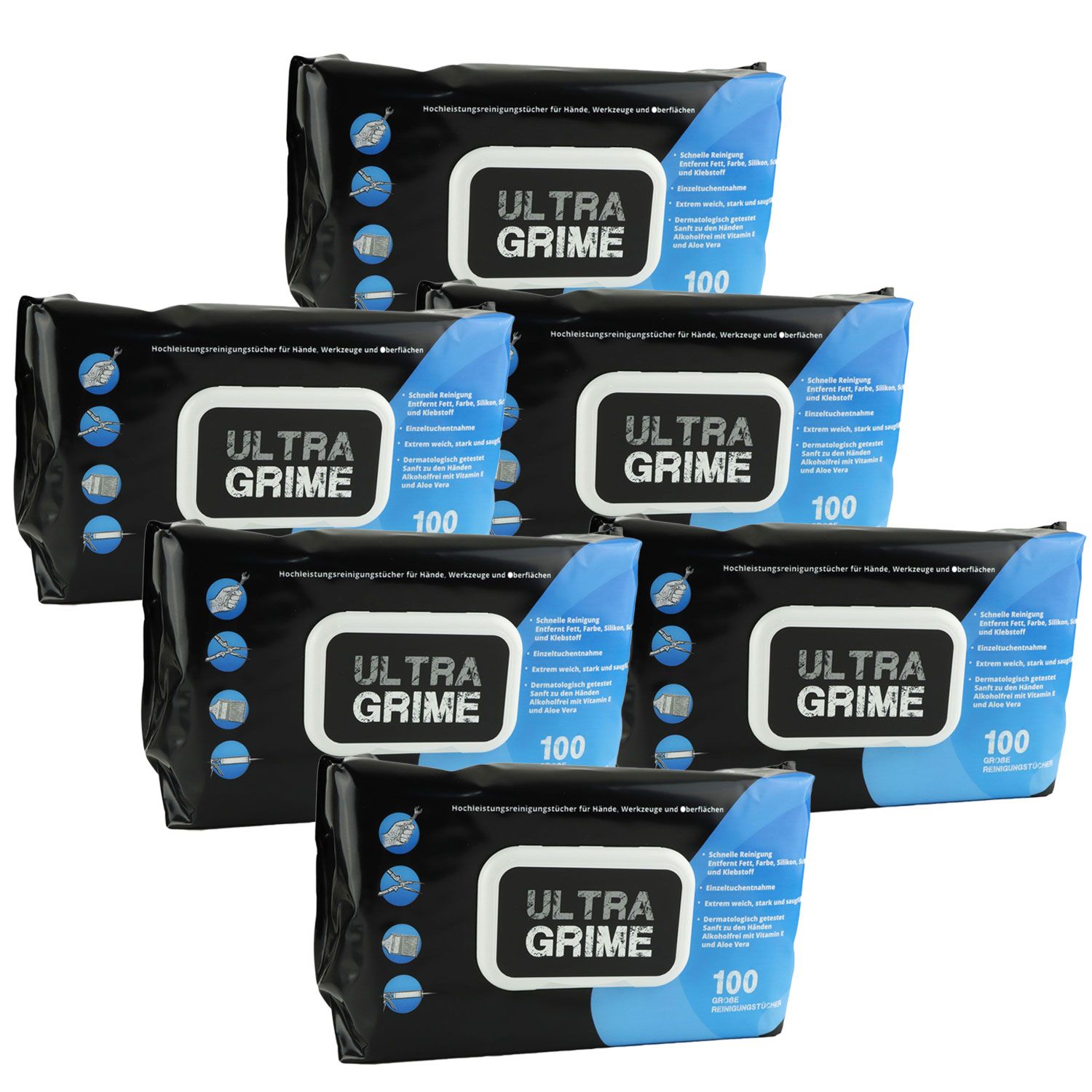 UltraGrime Pro Multiuso, Senza Plastica, Salviettine Industriali - Foto 4