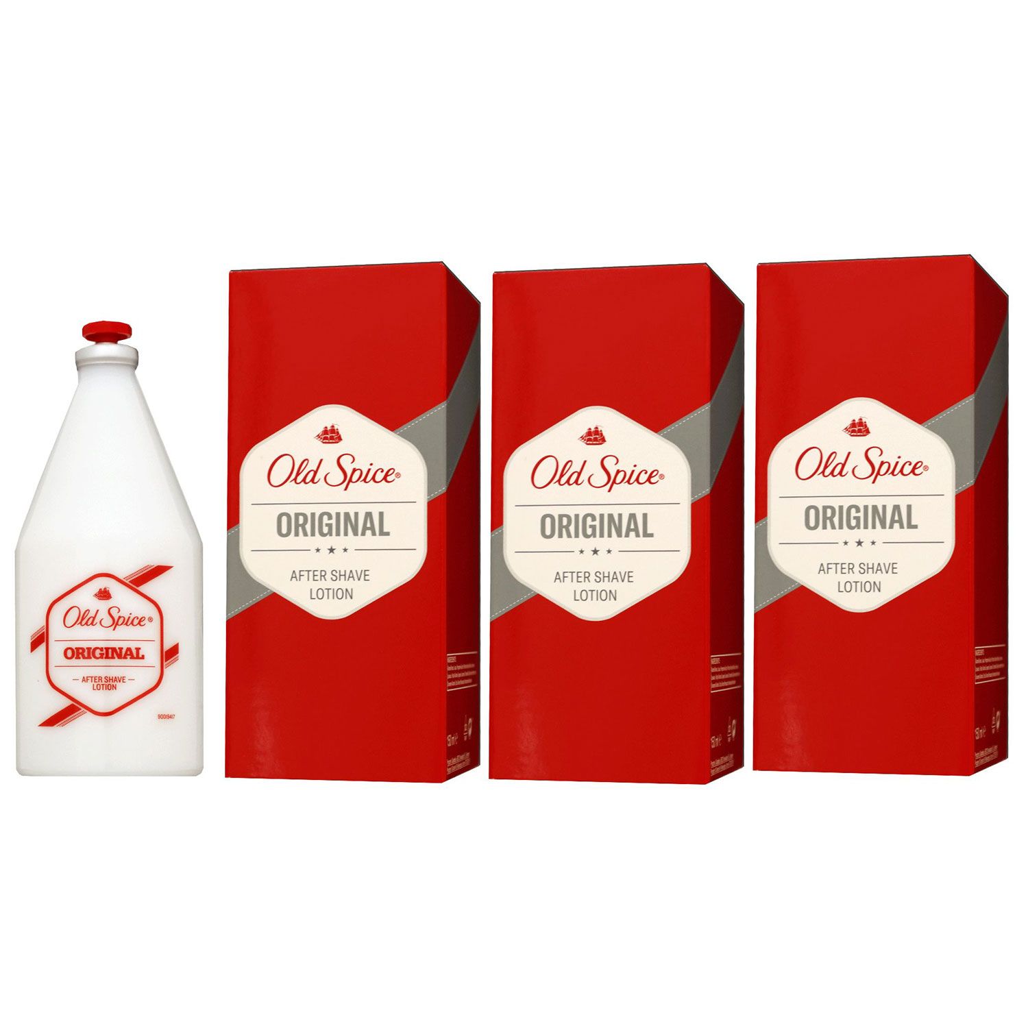 Old Spice Original 3 x 150 ml After Shave Lotion f�r Herren Set