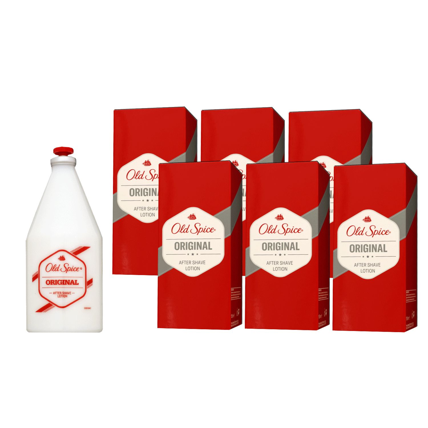 Old Spice Original 6 x 150 ml After Shave Lotion f�r Herren Set