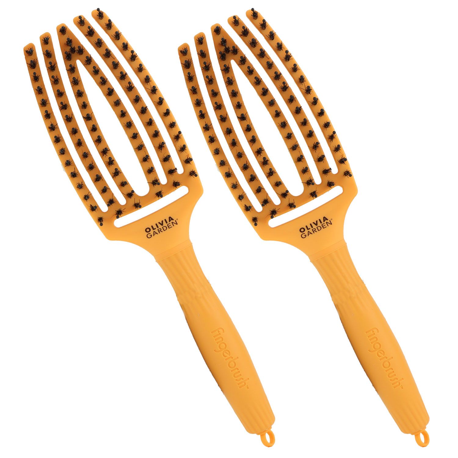 Olivia Garden 2 x Fingerbrush Finger Brush Combo 90 Party Fizzy Haarb�rste Orange Juice orange Set