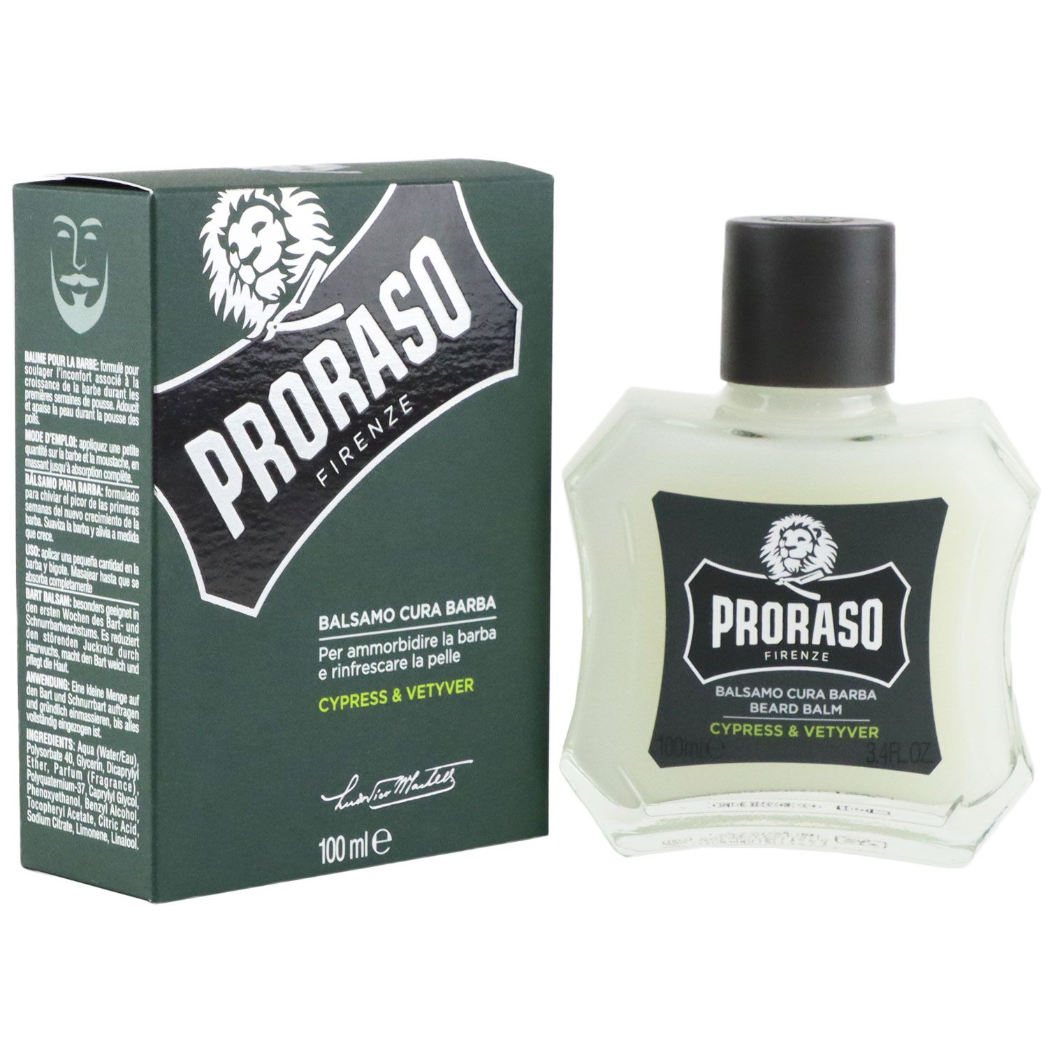 PRORASO Cypress & Vetyver Beard Balm 100 ml Bartbalsam Bartpflege