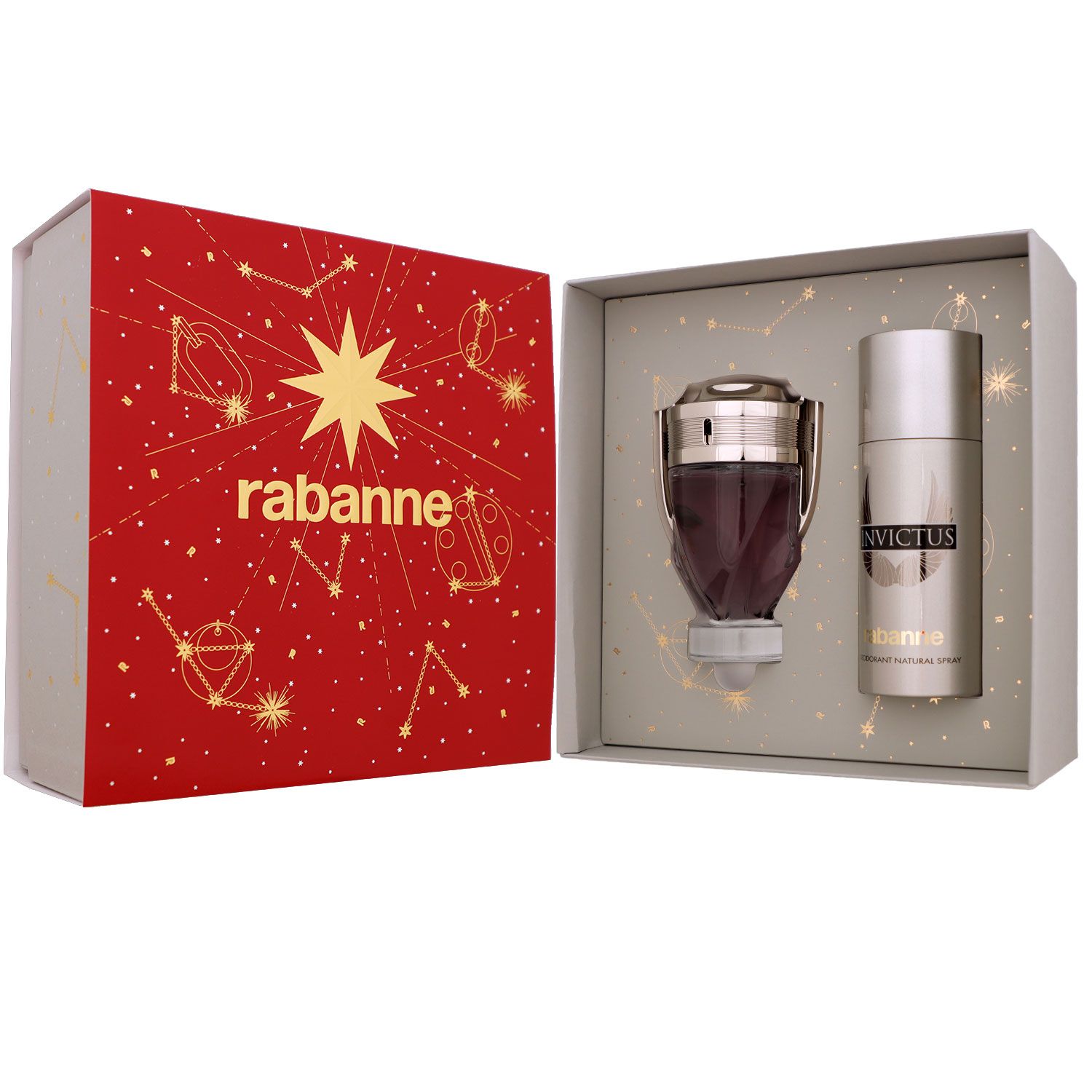Paco Rabanne Invictus Set 100 ml Eau de Toilette EDT & 150 ml Deo Spray Deodorant