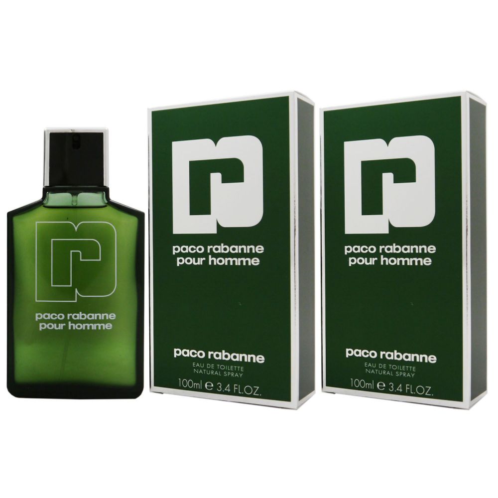 Paco Rabanne Pour Homme 2 x 100 ml Eau de Toilette EDT Herrenduft