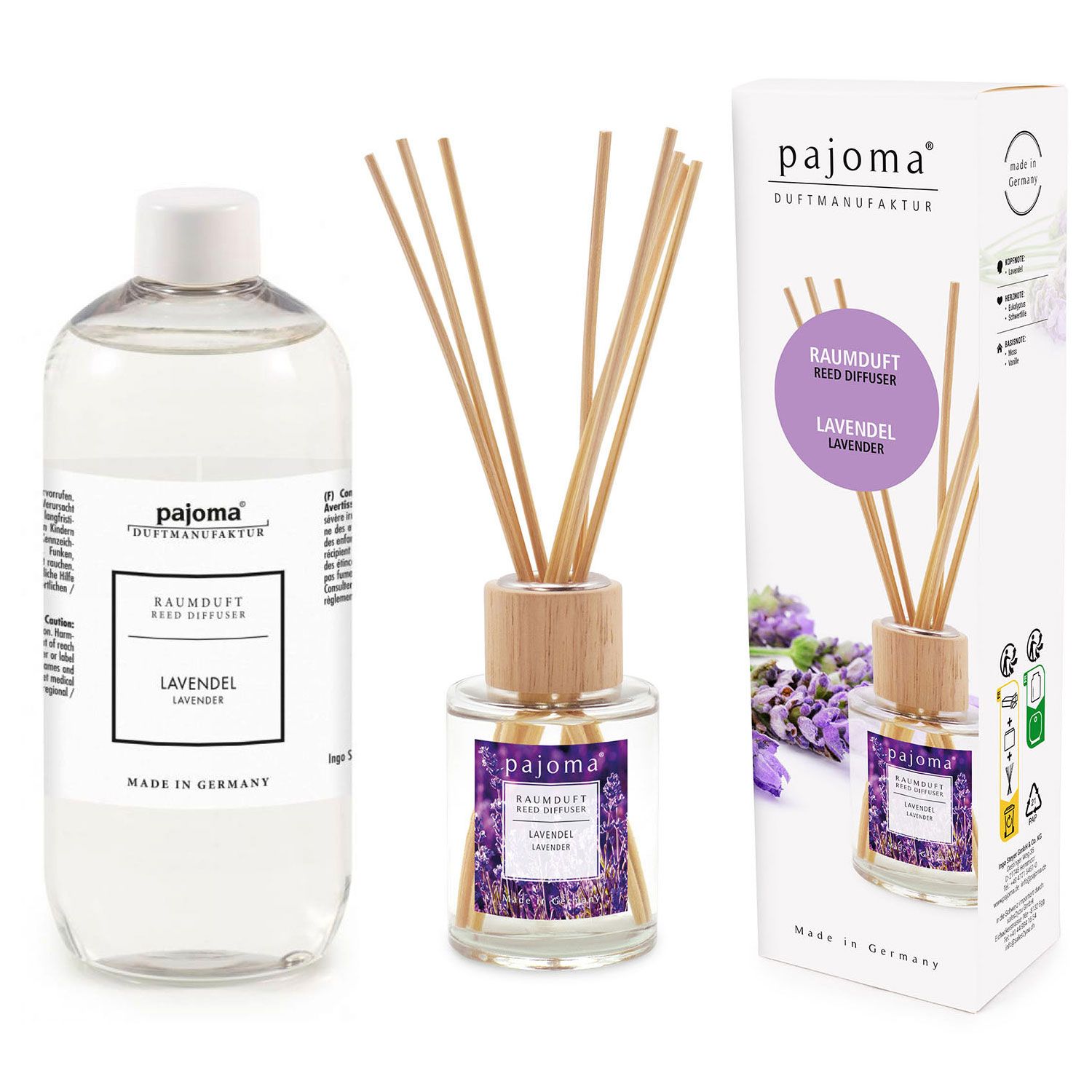 Pajoma Raumduft Nachf�llflasche Lavendel 500 ml & 100 ml Raumduft Set