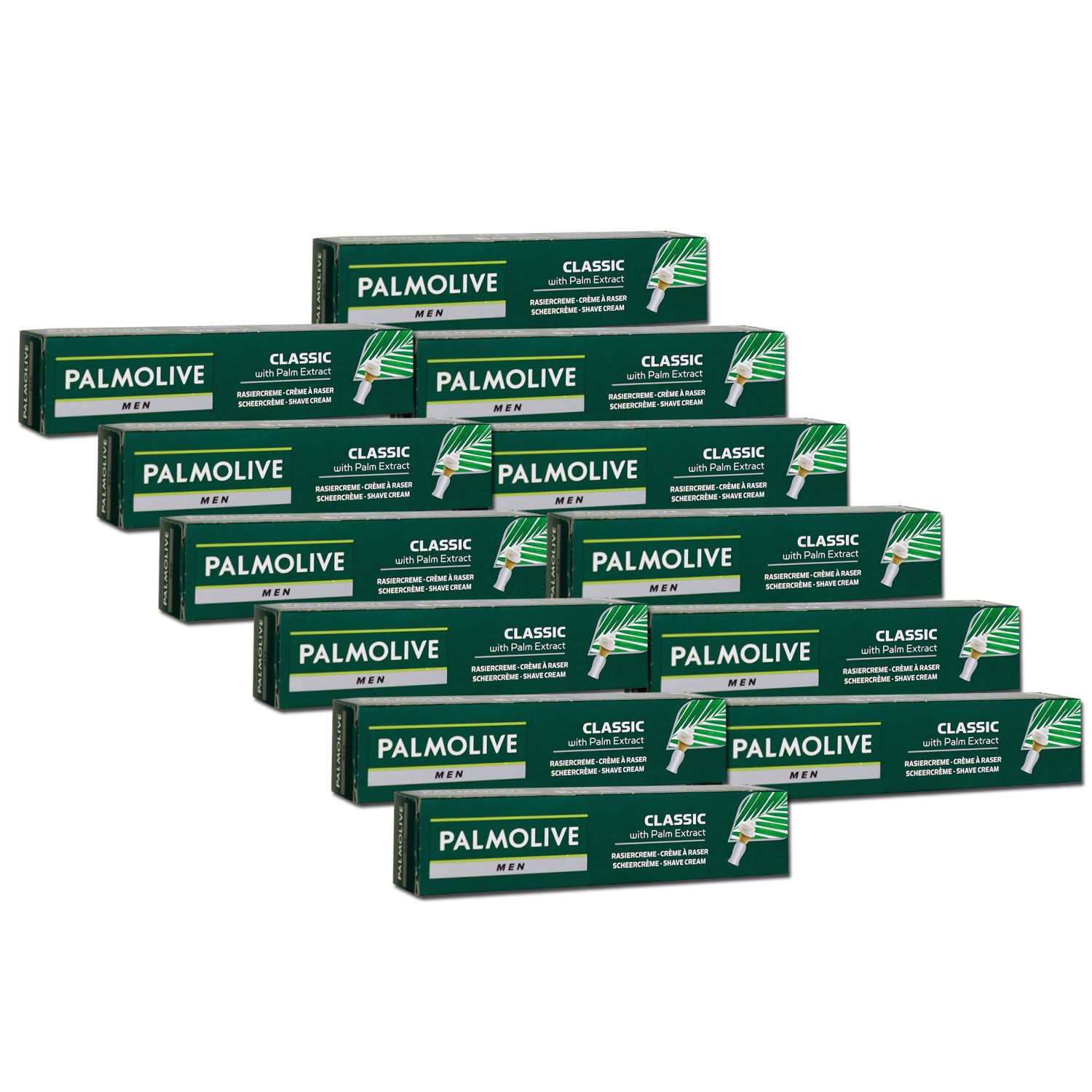 Palmolive Men Classic 12 x 100 ml Rasiercreme mit Palmenextrakt Set