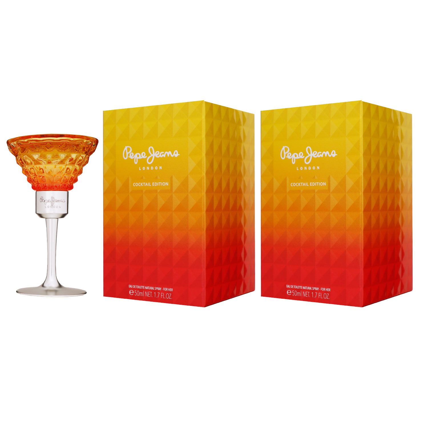 Pepe Jeans Cocktail Edition for Her 2 x 50 ml Eau de Toilette EDT Set Damenduft