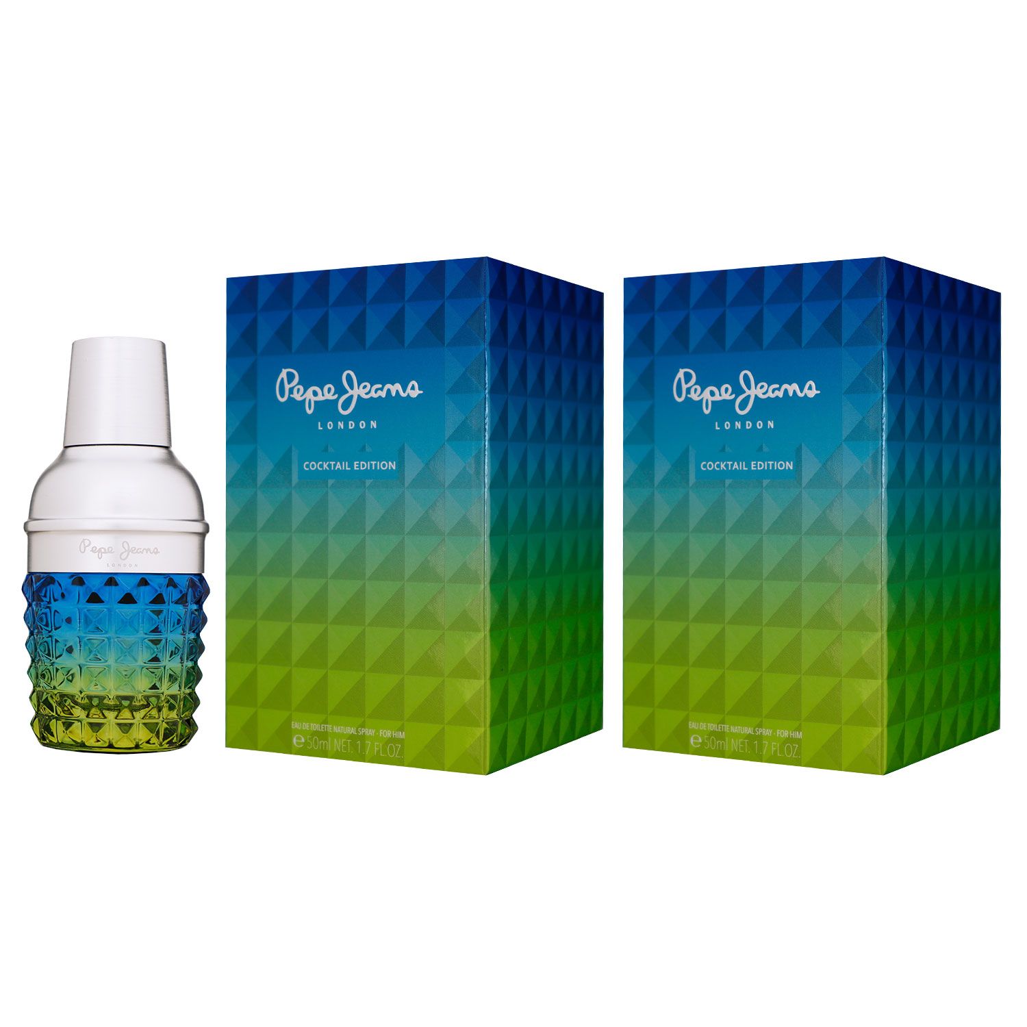 Pepe Jeans Cocktail Edition for Him 2 x 50 ml Eau de Toilette EDT Set Herrenduft