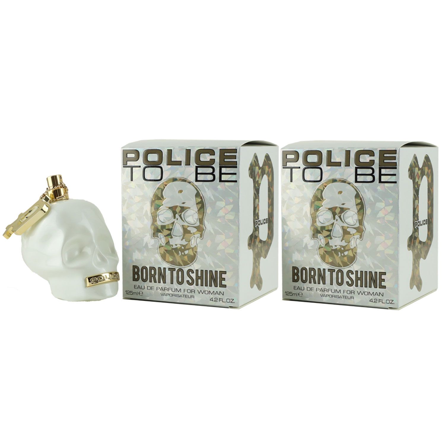 Police To Be Born To Shine for Woman 2 x 125 ml Eau de Parfum EDP Set Damenparfum