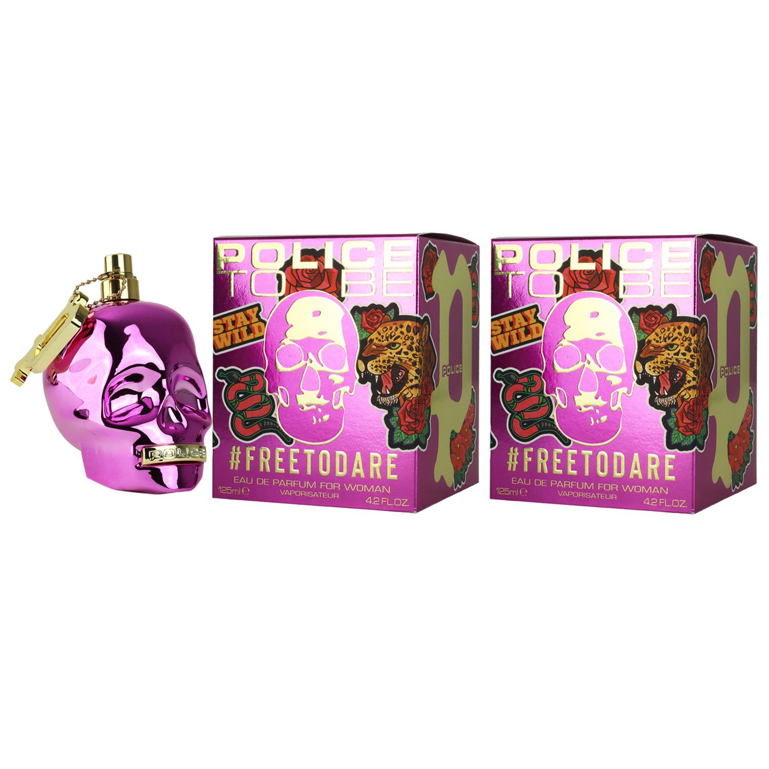 Police To Be Freetodare Free to Dare for Woman 2 x 125 ml Eau de Parfum EDP Set
