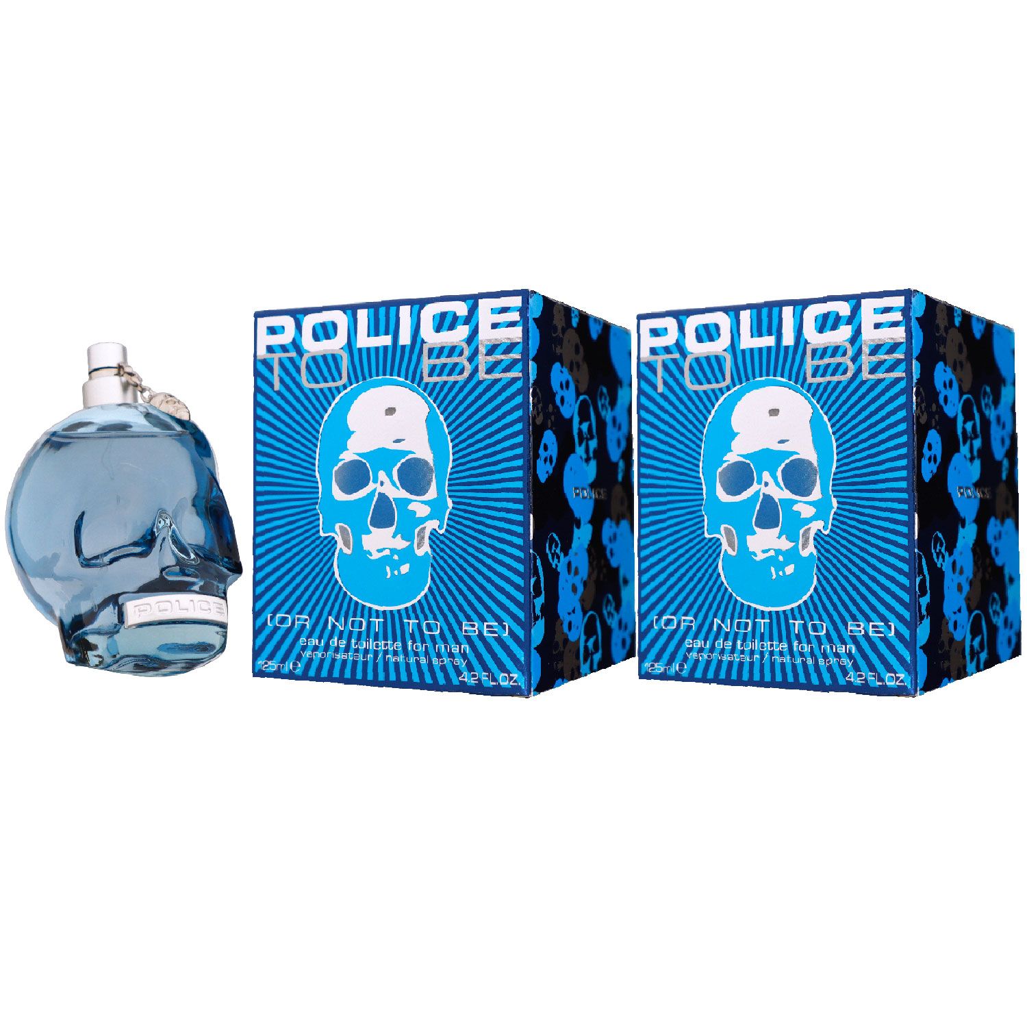 Police To Be Or Not To Be for Man 2 x 125 ml Eau de Toilette EDT Set Herrenduft