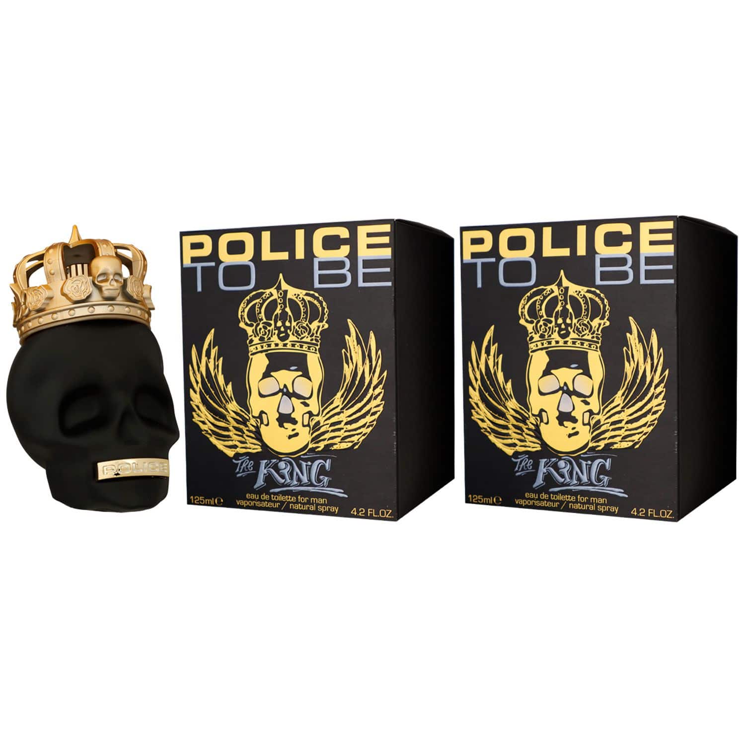 Police To Be The King 2 x 125 ml Eau de Toilette EDT Set Herrenduft