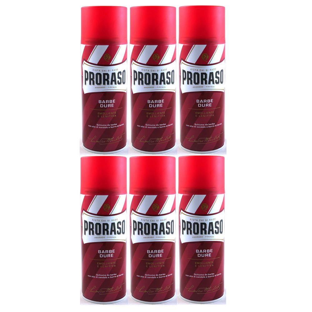 Proraso Rasierschaum Mit Eukalyptus & Menthol – 300 Ml, Erfrischend & Kühlend, Für Normale Haut