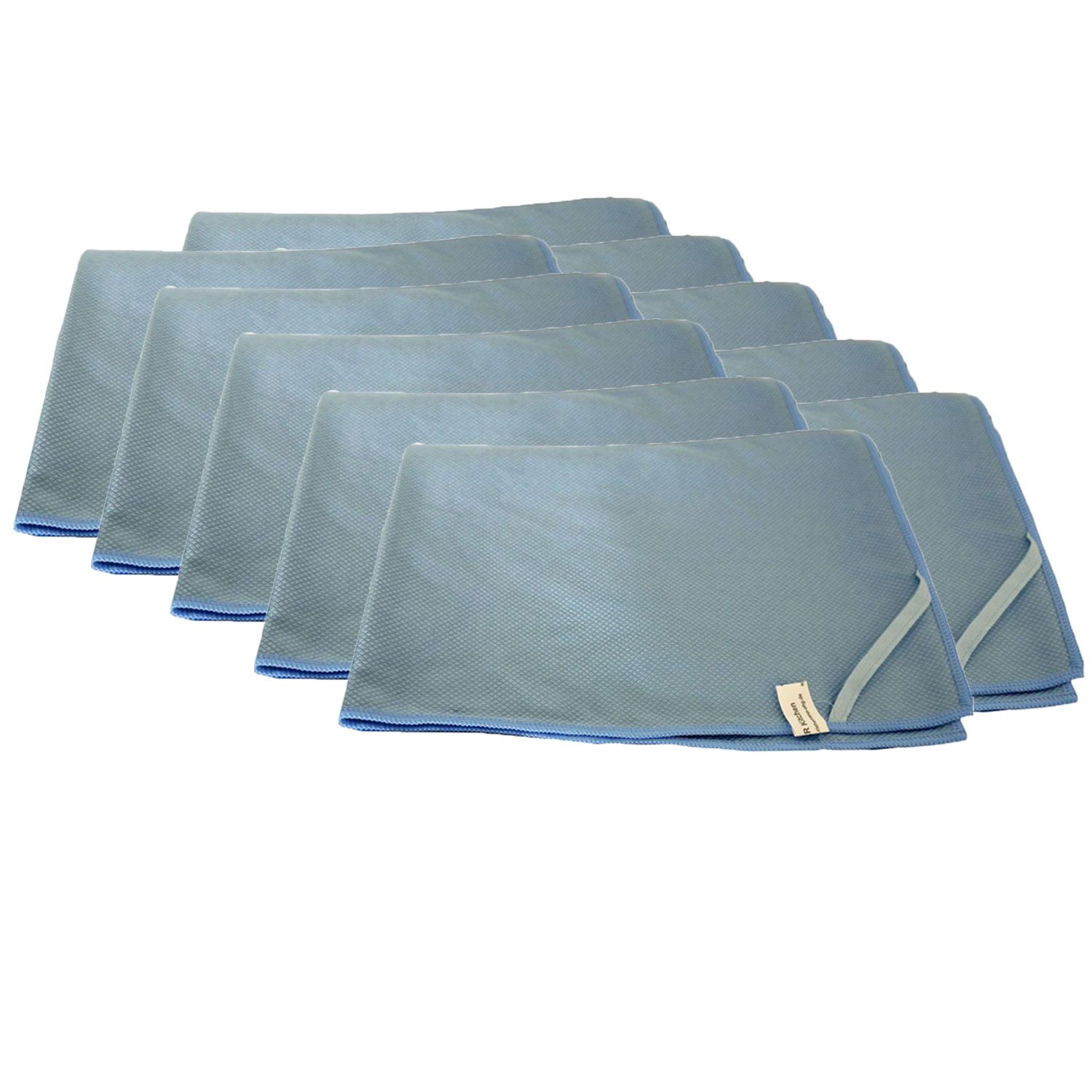 RR Kitchen Microfasertuch 10 x Putztuch 50 x 70 cm blau Set